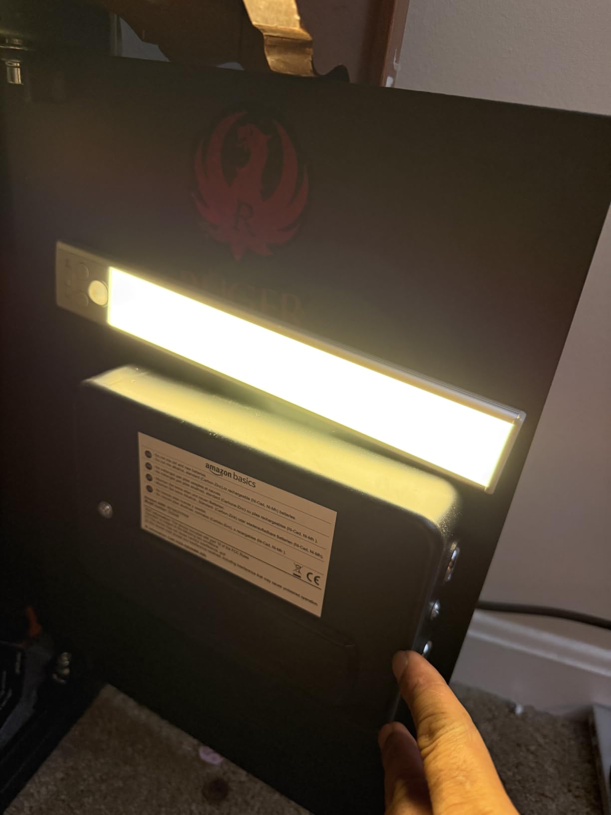 Gritin 10.2inch Under Cabinet Lighting Rechargeable 2 Pack | 3 Color Temps & 5 Brightness,Super Bright,4 Modes,Motion Sensor,Long Lasting - Easy Installation Magnetic Under Closet Lights customer photo 1