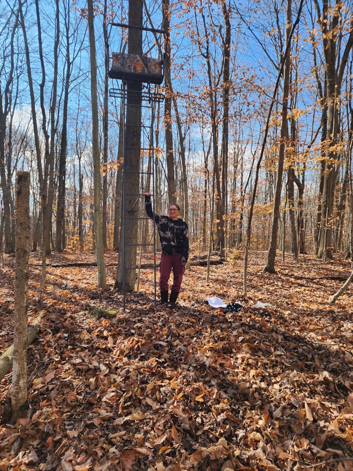 Guide Gear 16.5' 2-Man Ladder Tree Stand for Hunting Elevated Climbing Seat Hunting Gear Equipment Accessories customer photo 1