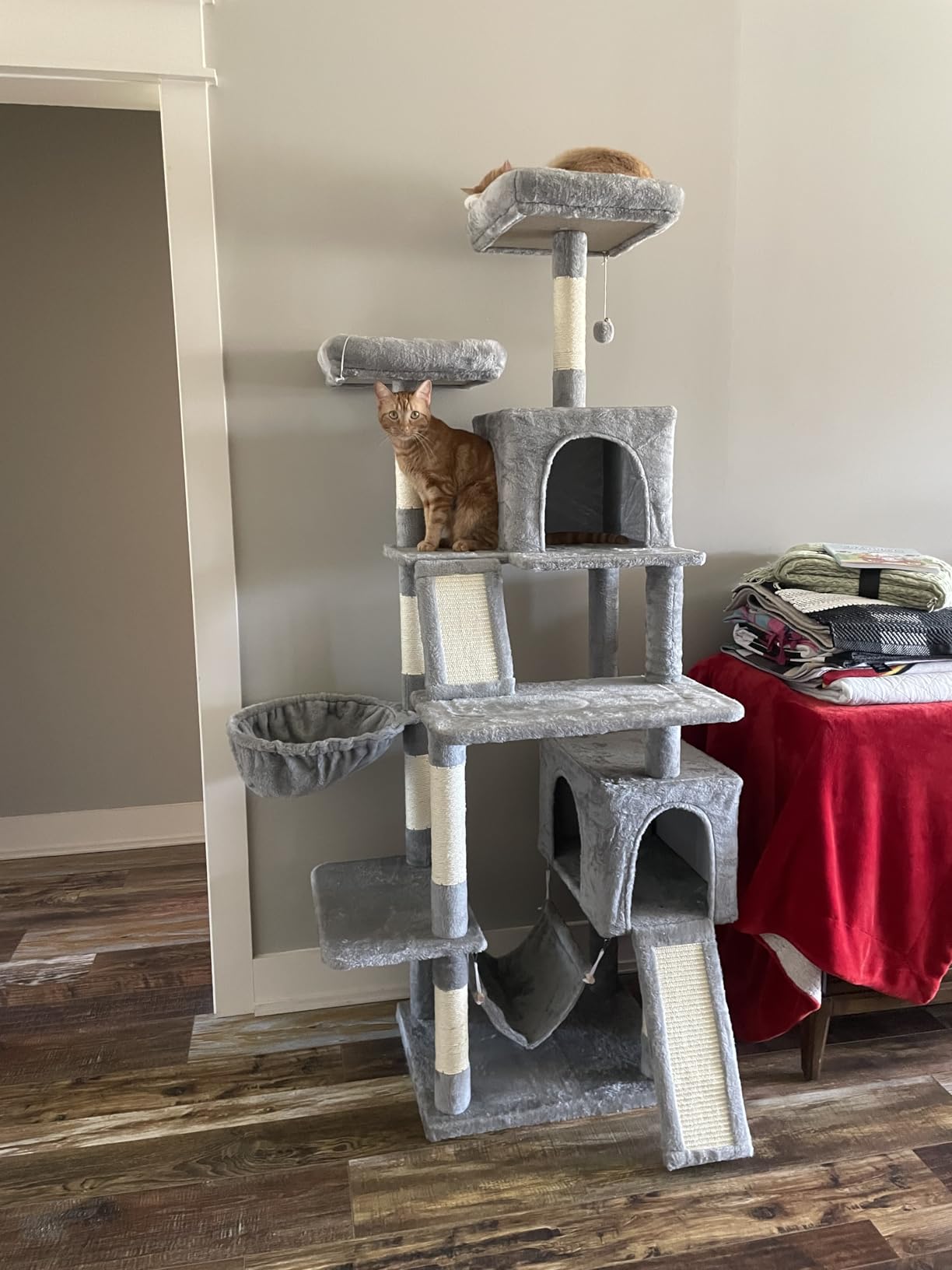 Gitelsnour Cat Tree, 71'' Tower for Large Cat with Scratching Post, GCT032G customer photo 1