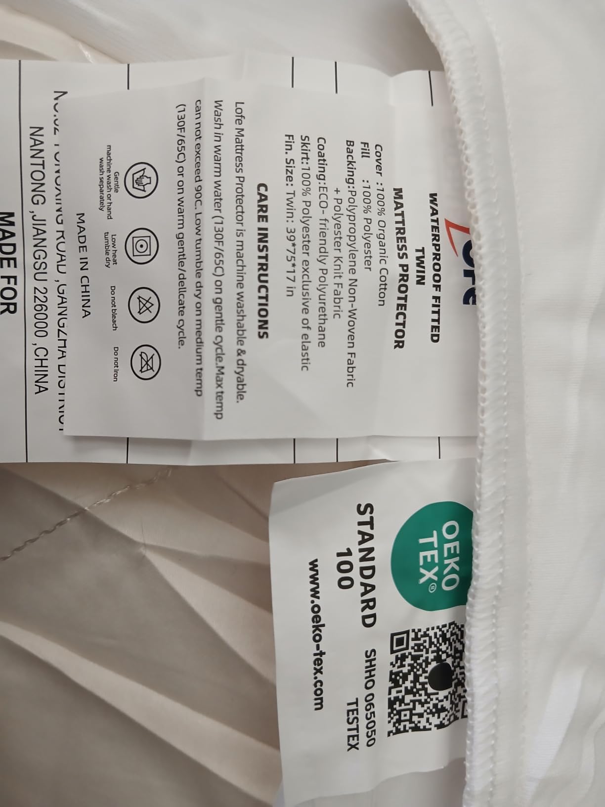 Organic Queen Mattress Protector -Top&Side 100% Waterproof Protector customer photo 1