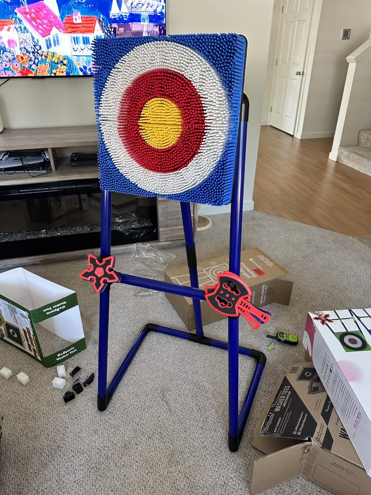 BunnyBoo Axe Throwing Game for Backyard Bristle Target for Kids & Adults customer photo 2