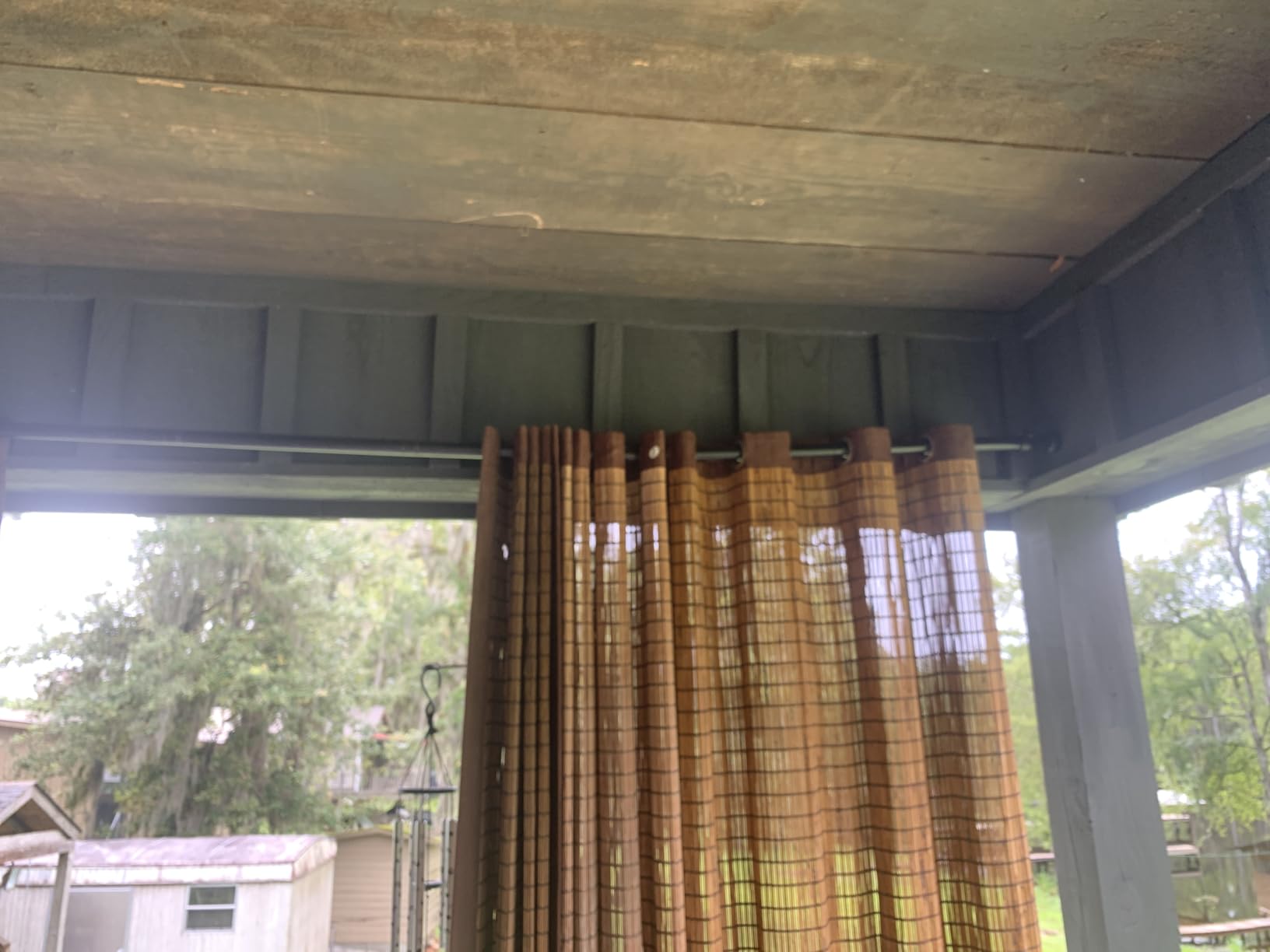YaFex Curtain Rods 2 Pack 32-144 Inch, Heavy Duty 1 Inch Curtain Rod, Black Extra Long Adjustable Window Treatment Rods, Modern Design, Easy Installation customer photo 1