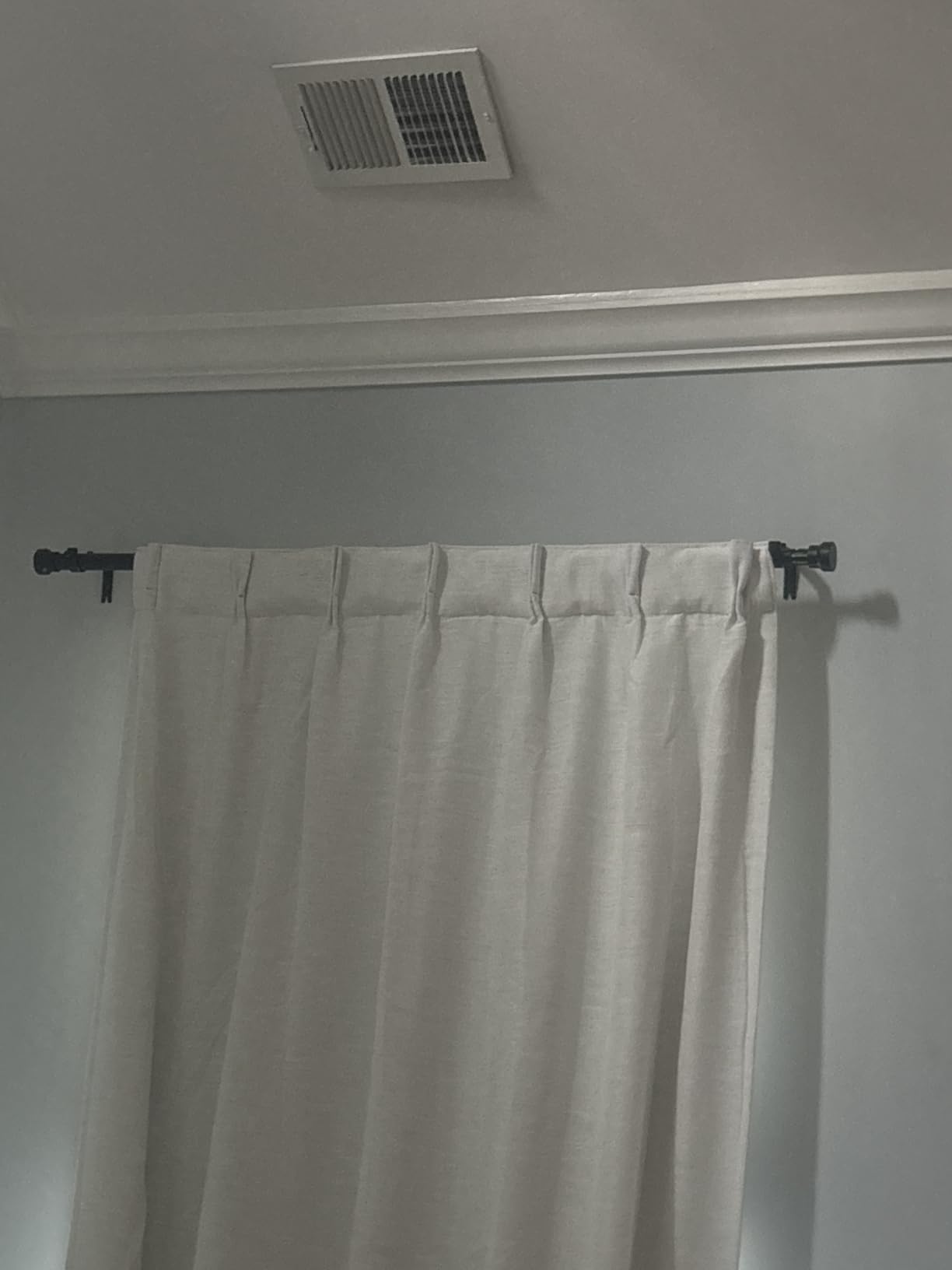 YaFex Curtain Rods 2 Pack 32-144 Inch, Heavy Duty 1 Inch Curtain Rod, Black Extra Long Adjustable Window Treatment Rods, Modern Design, Easy Installation customer photo 2