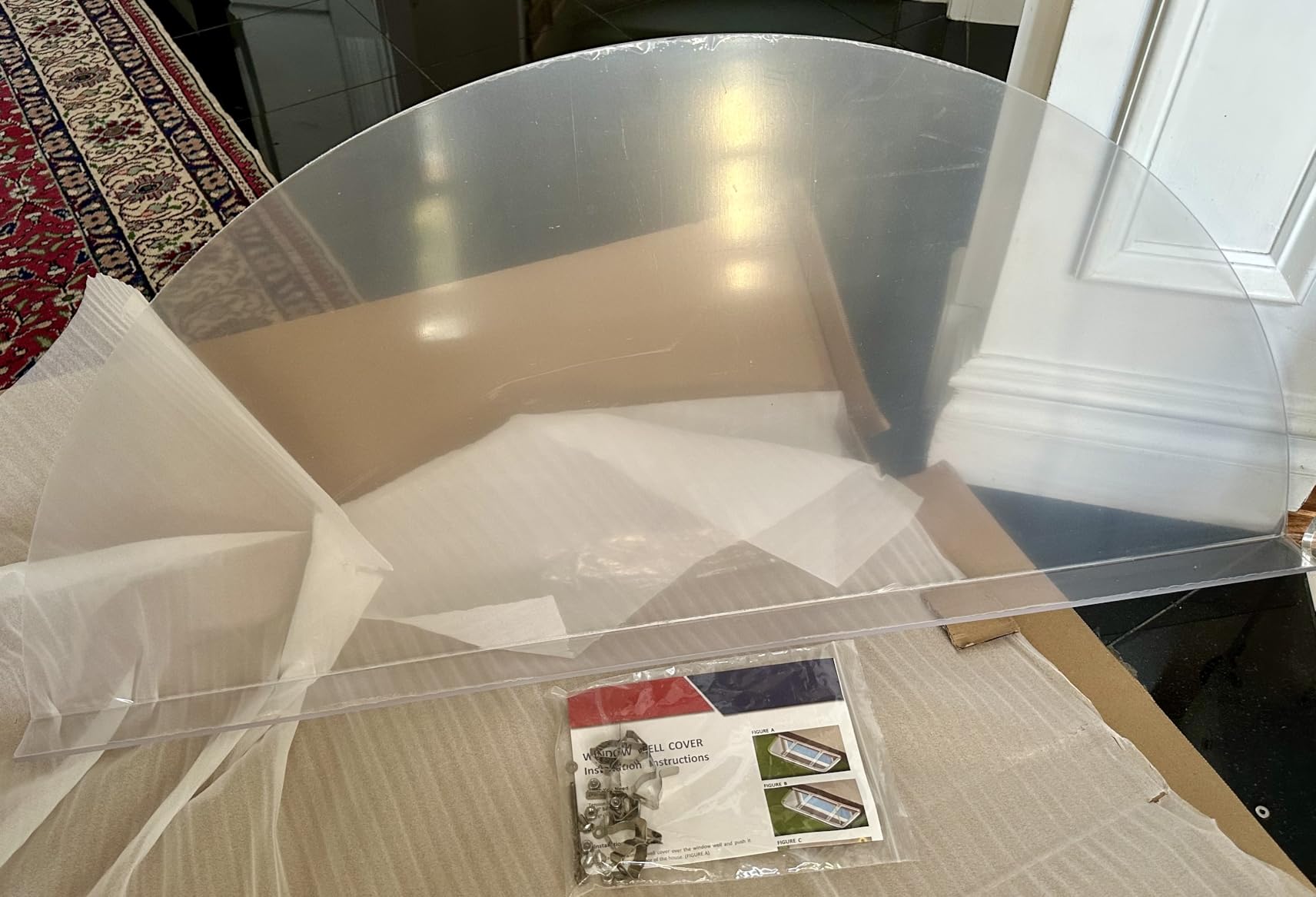 Basement Window Well Covers Outside, Heavy-Duty Egress Window Well Cover Clear, All-Weather Against Debris, UV Resistant, Tear-Resistant, Waterproof, Windproof (Only Cover)41