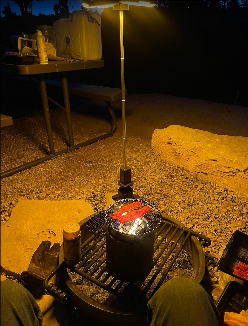 Clemas Camping Lights with Remote & Stand 6 Ft, 14000 mAh Rechargeable Camping Lantern Tent Light, 6000 Lumen Work Light, Portable Outdoor Light for Hiking, Camping, Emergency, Power Outages customer photo 1
