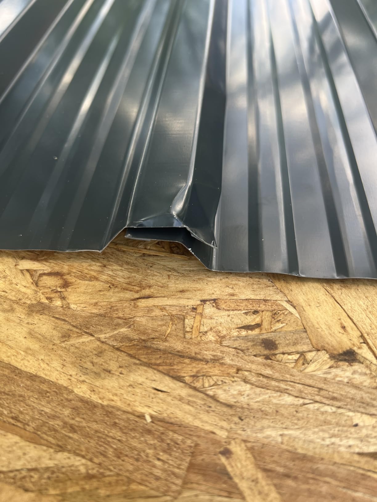 Metal Roofing Panels - 20 Pcs Waterproof Heavy Duty Metal Roof Panels Galvanized Steel Corrugated Tin Roof Panel for Carports Tool Sheds Patio Porch Pergola, Easy to Install Black, 60.6x17.7in customer photo 1