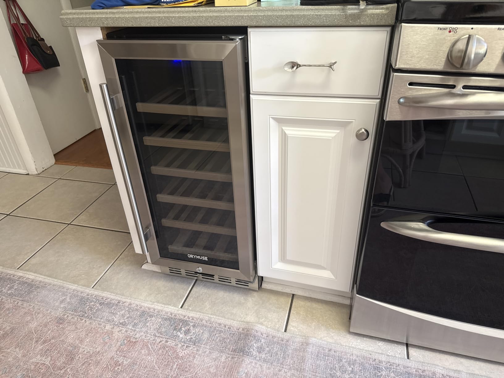 ORYMUSE 24 Inch Dual Zone Wine Cooler, 52 Bottle Built-In Wine Fridge customer photo 2