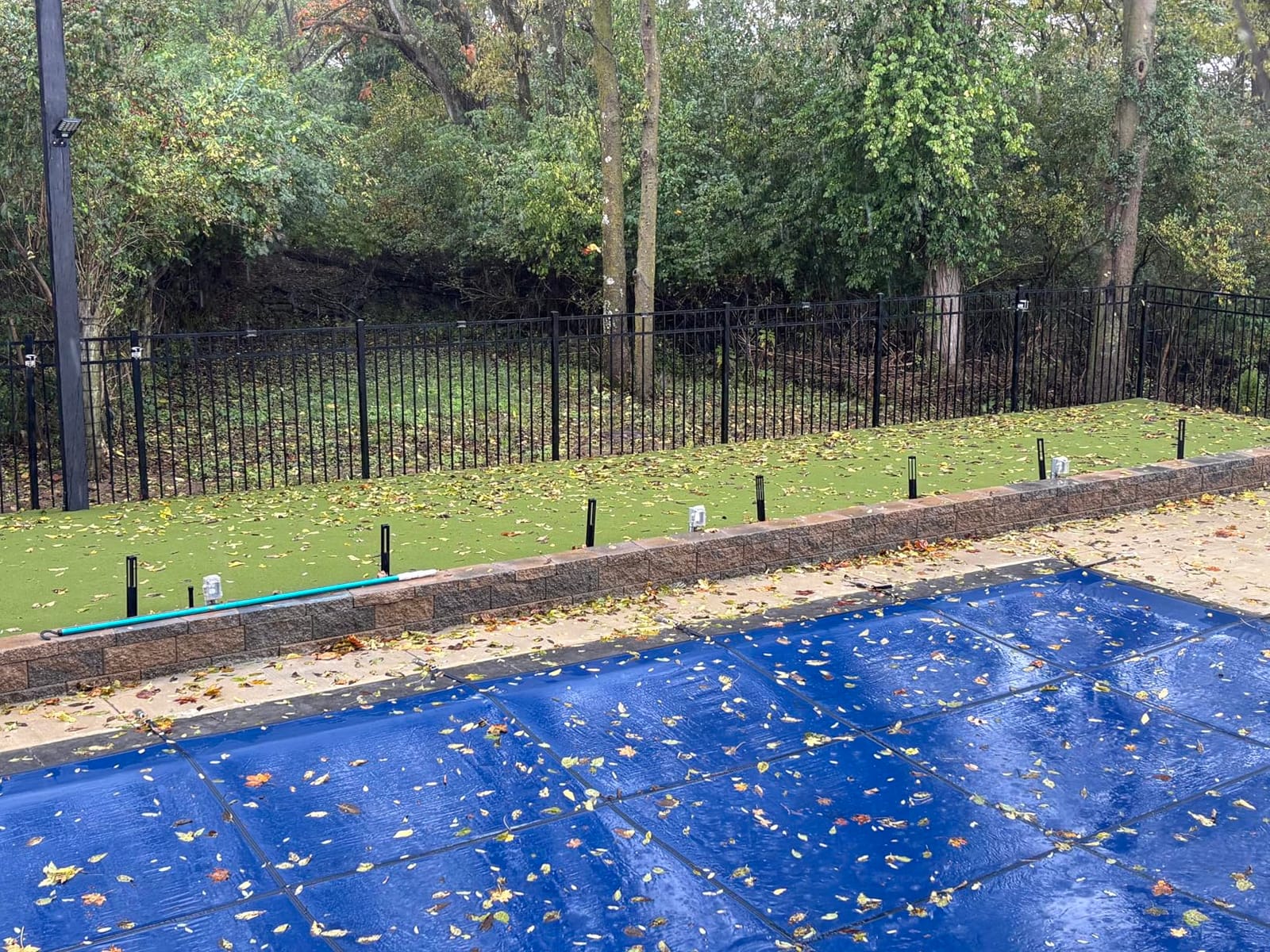 Pool Safety Cover for Inground Pools, Heavy-Duty Winter Pool Cover, Rectangle Mesh/Solid customer photo 1