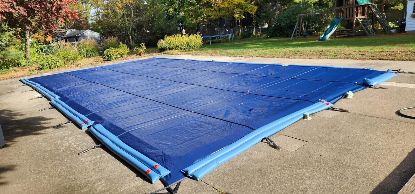 Pool Safety Cover for Inground Pools, Heavy-Duty Winter Pool Cover, Rectangle Mesh/Solid customer photo 2