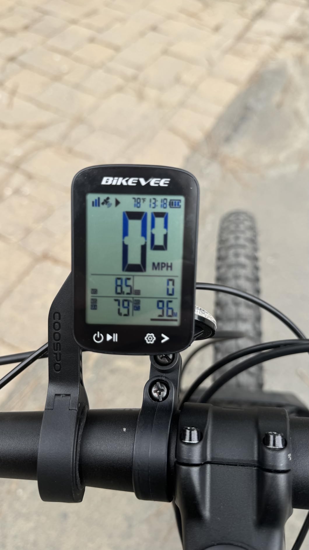 Wireless GPS Bike Computer, 2.4