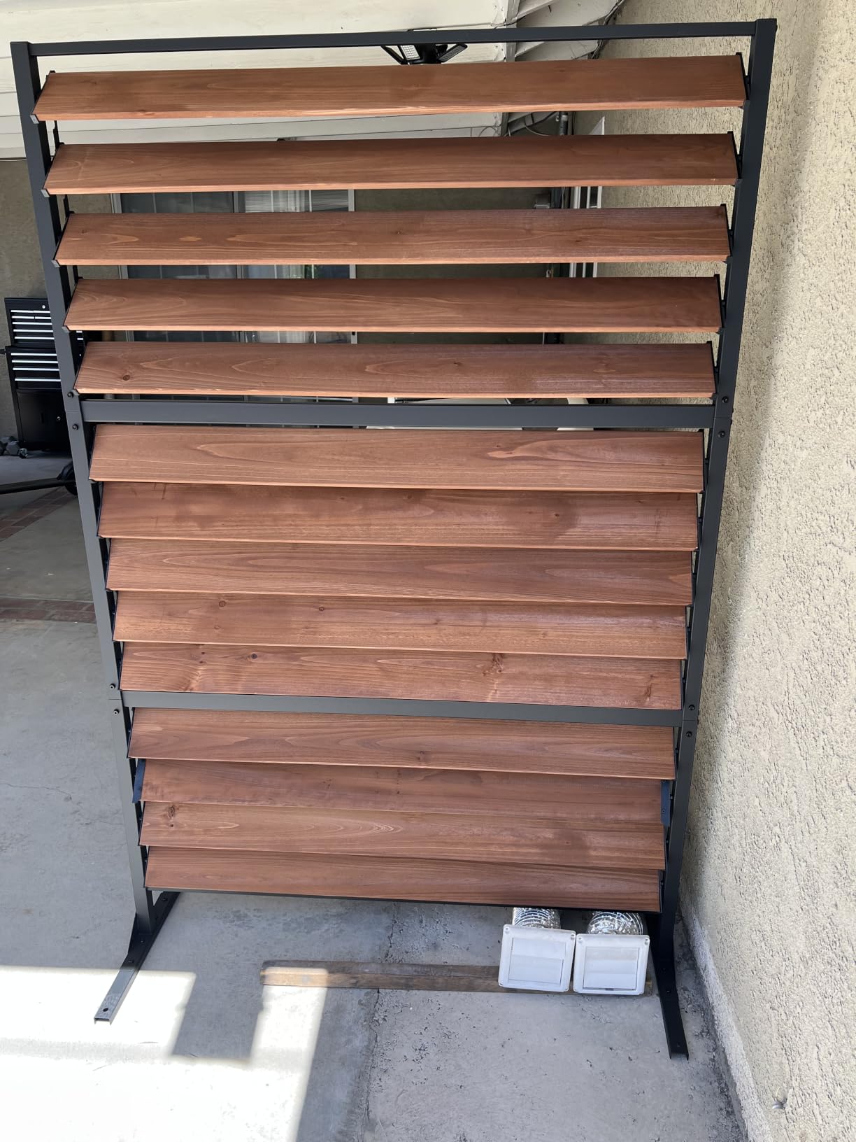 Modern Shade 5x3 Privacy Fence Panels, Cedar Wood Privacy Screen for Patio customer photo 1