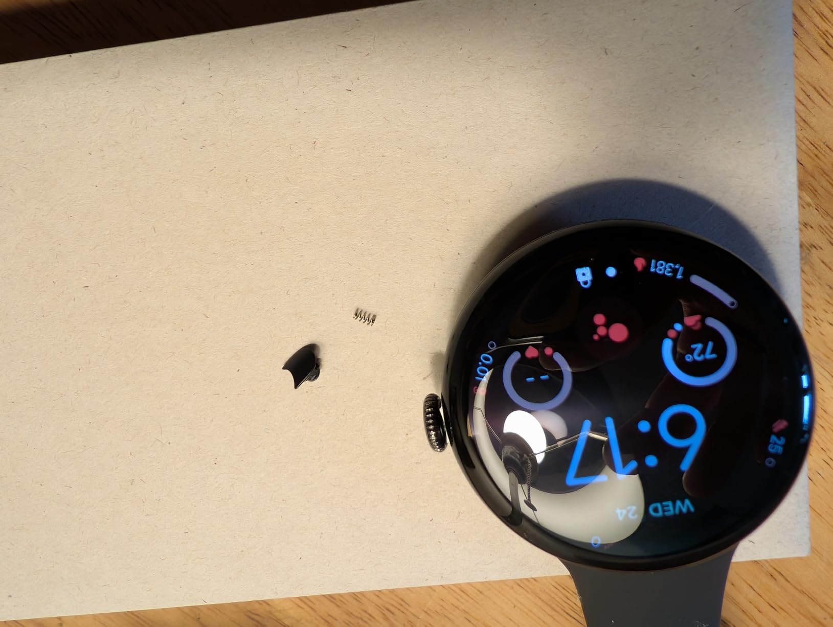 Google Pixel Watch 4 (45mm) - Smartwatch - Moonstone Active Band - Wi-Fi | Android smartwatch, heart rate, fitness, and sleep tracking, 30-hour battery, Gemini built in, water resistant customer photo 1
