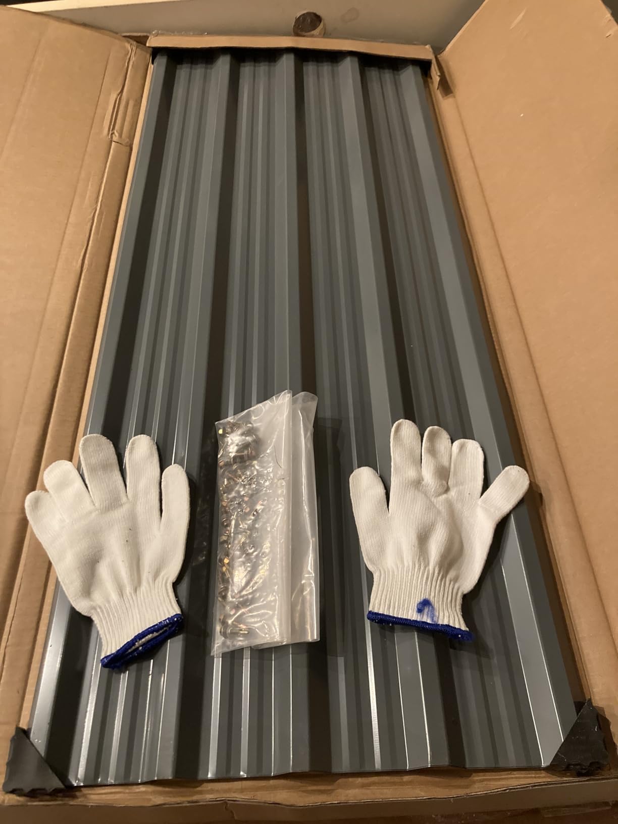 Brakki Metal Roofing Panels 10pcs 52.4 ft², Black Corrugated Roof Panels customer photo 1