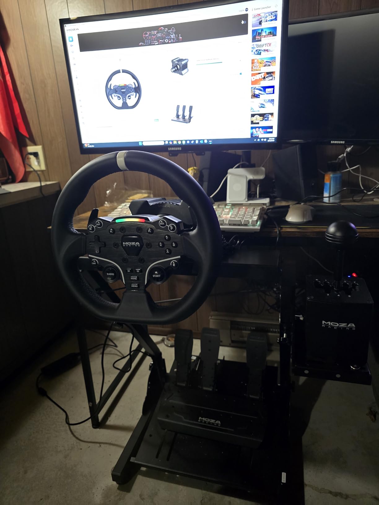 VEVOR Racing Wheel Stand, Adjustable & Foldable Simulator Stand for Logitech G29 G27 G920 G923, Thrustmaster T300RS T300GT T248 TS-PC TSXW Gaming Cockpit,Pedals Simulator NOT Included customer photo 2