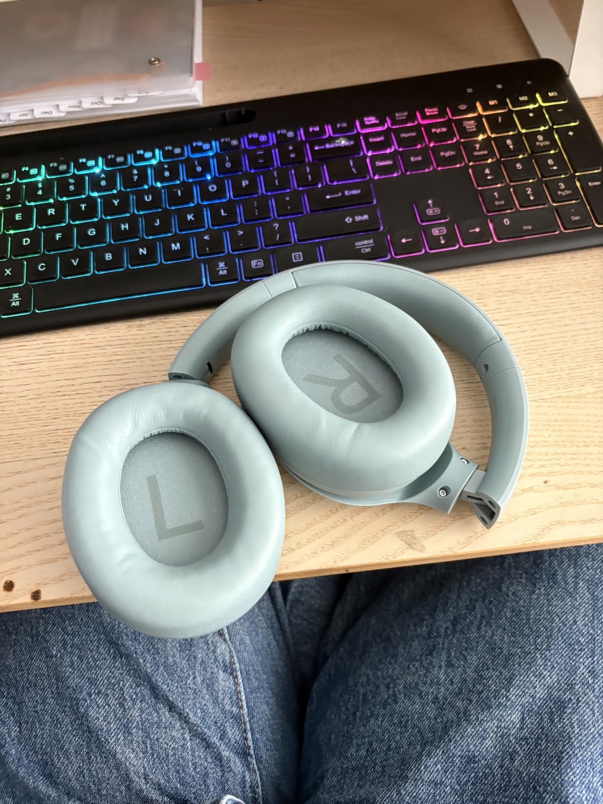 TOZO HT3 Hybrid Noise Cancelling Wireless Headphones, 90H Over Ear Headset customer photo 2