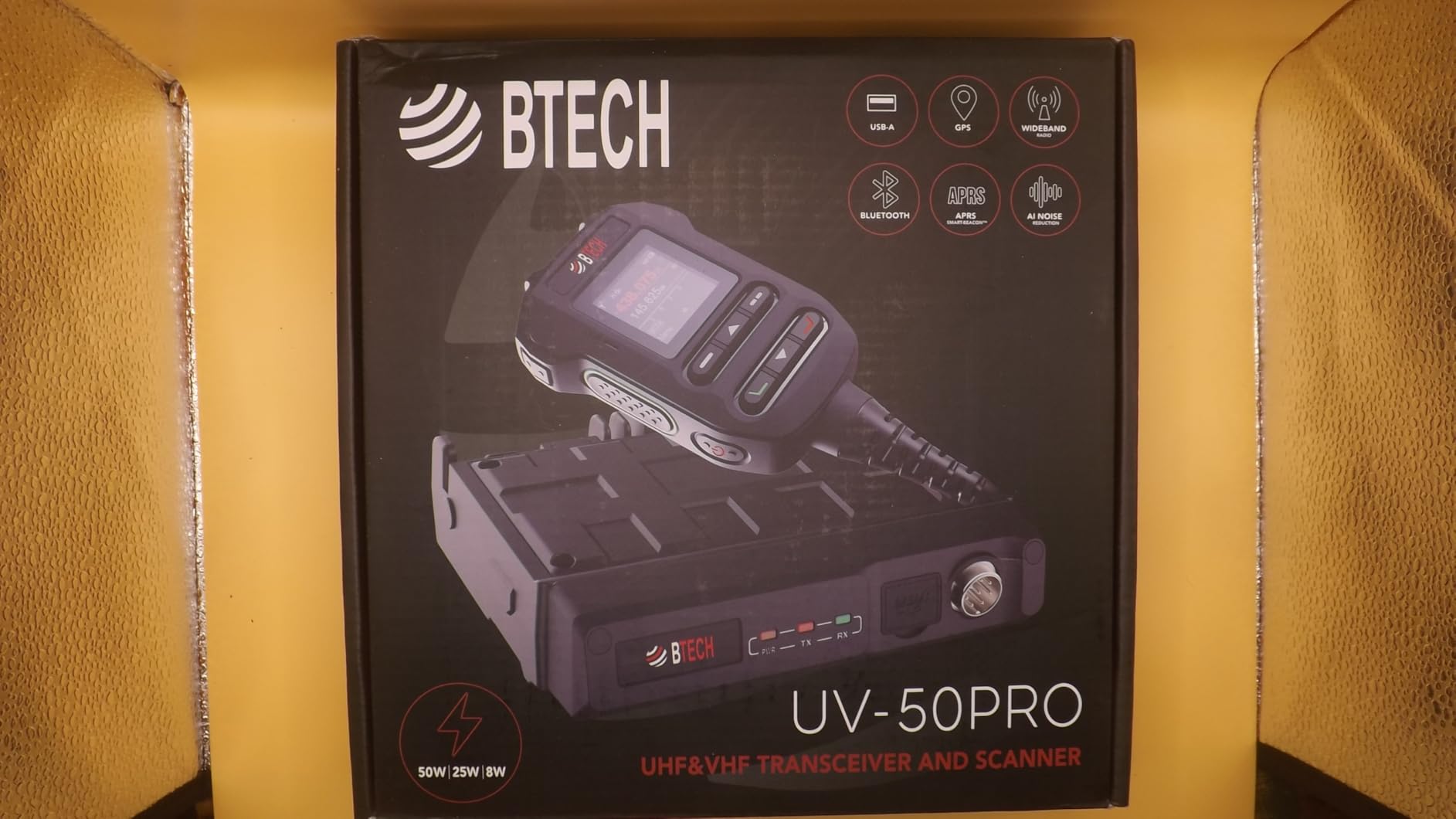 BTECH UV-50PRO 50W Dual Band Mobile Ham Radio - VHF/UHF Amateur Transceiver with APRS, GPS, Bluetooth App Programming, AI Noise Reduction & Satellite Tracking customer photo 1