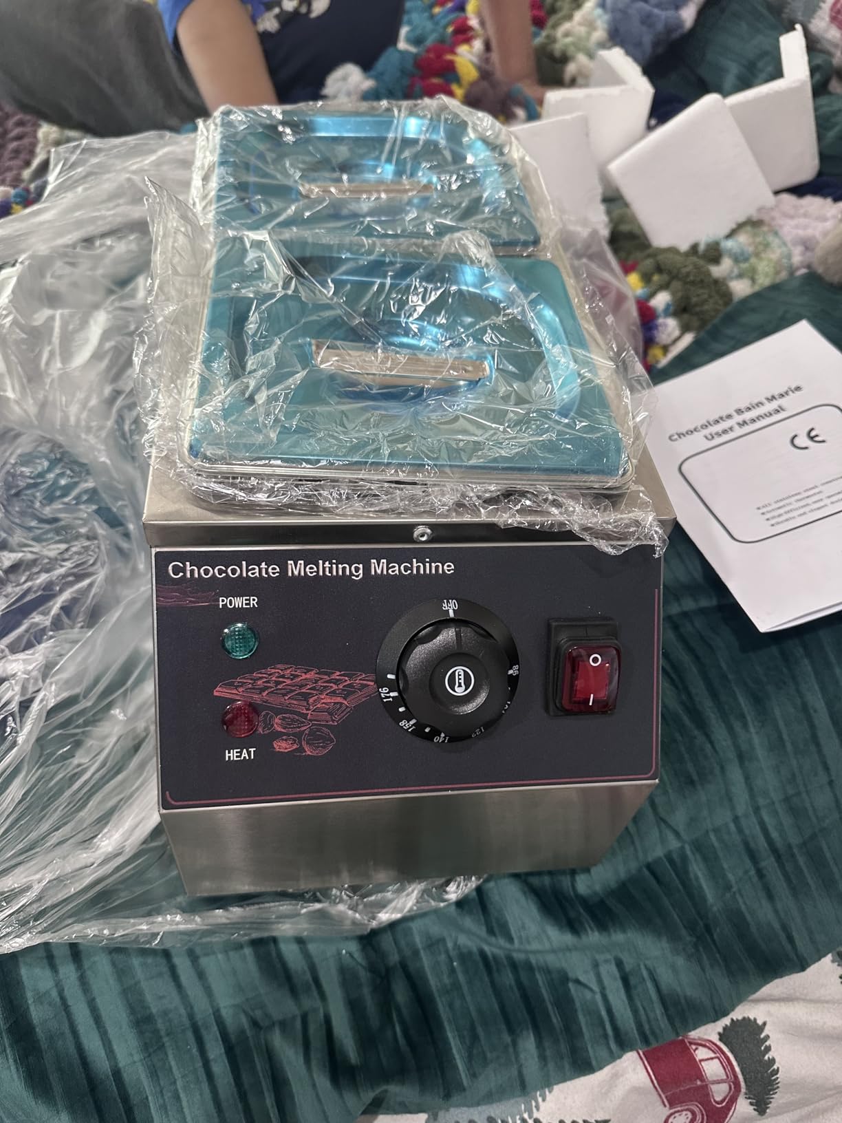 Chocolate Melting Pot 2 Tanks, Stainless Steel Chocolate Melter customer photo 2