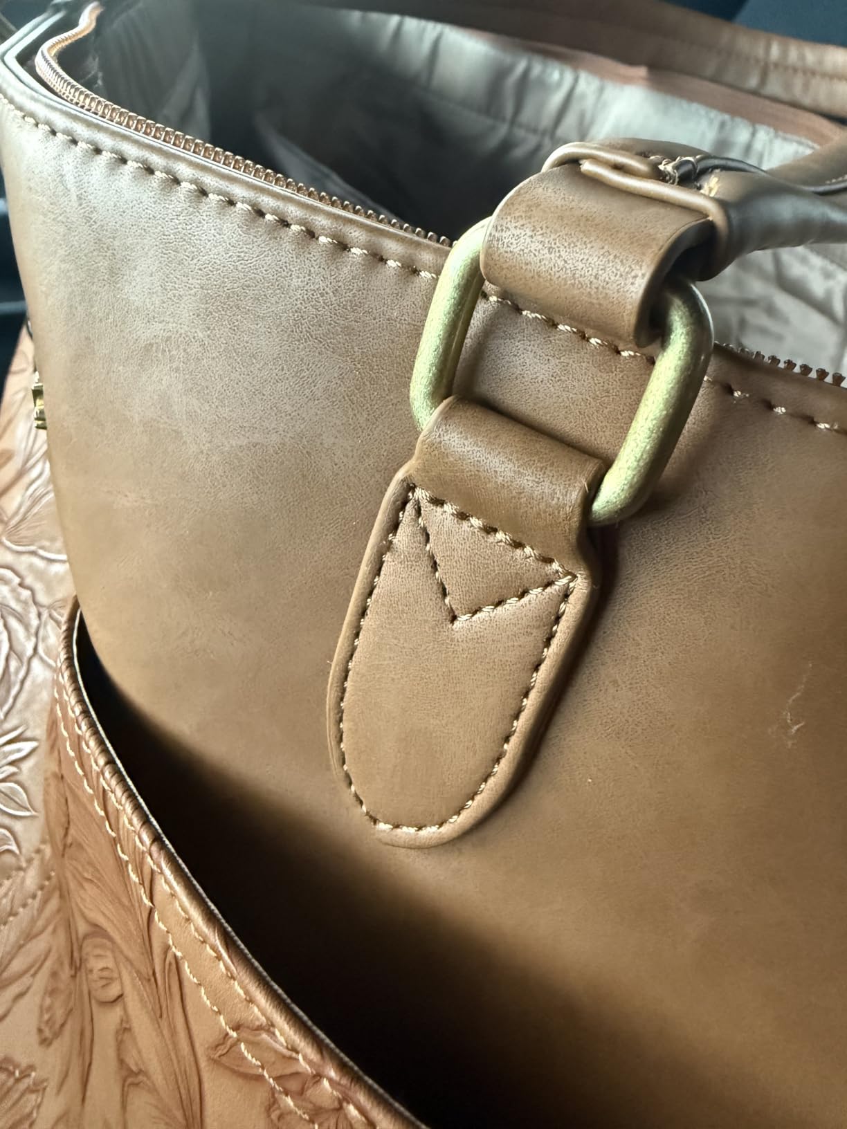 LOVEVOOK Work Tote Bags for Women, Vintage Leather 15.6 Inch Laptop Bag with Large Cup Holder, Teacher Nurse Medical Professional Computer Bag, Office Briefcase Handbag Gift customer photo 1
