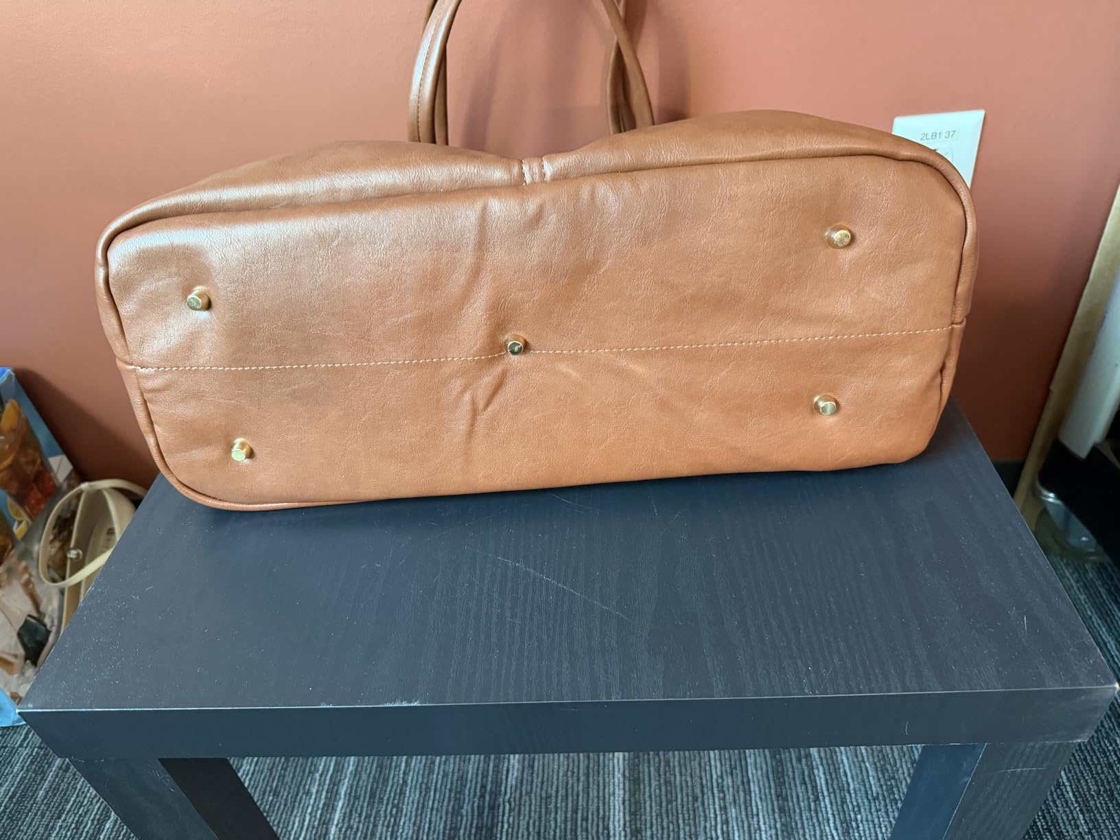 LOVEVOOK Work Tote Bags for Women, Vintage Leather 15.6 Inch Laptop Bag with Large Cup Holder, Teacher Nurse Medical Professional Computer Bag, Office Briefcase Handbag Gift customer photo 2