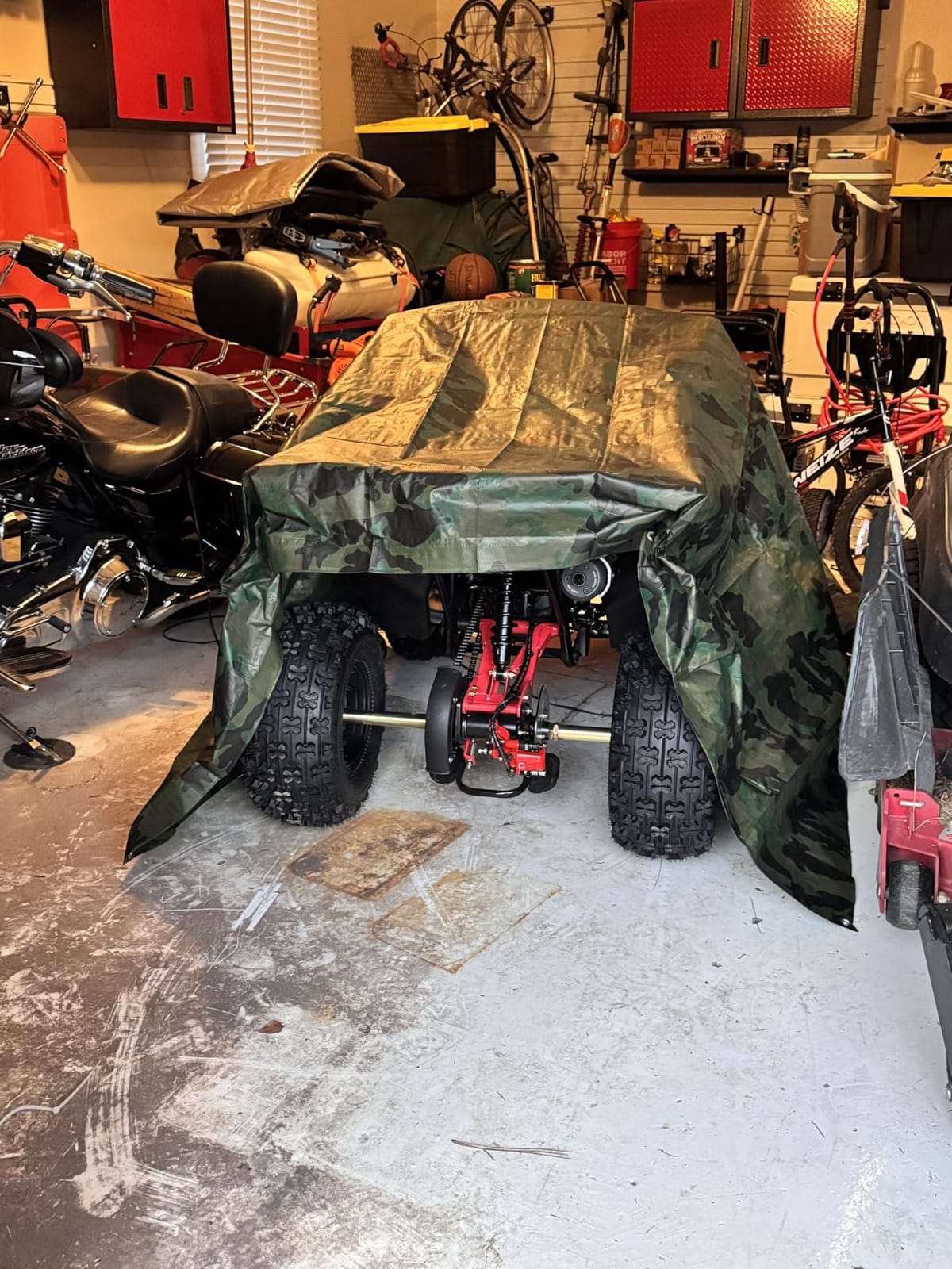 HHH Sporty #CT-125E ATV 125cc ATVs for Youth & Adults Four Wheeler Utility Gas Power Sports Quad with Reverse Led Lights Big Tires 18/19 inches (Black) customer photo 1