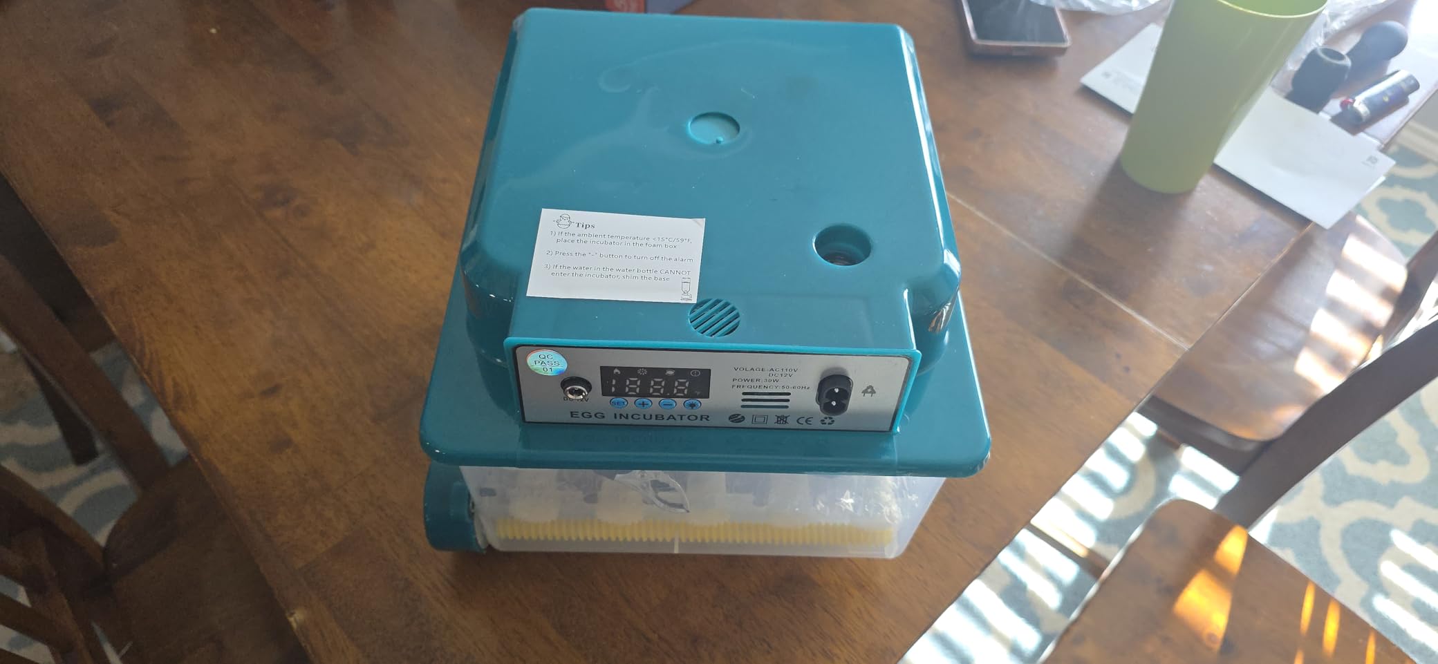 CoInceptus 36 Eggs Incubators for Hatching Eggs,Egg Incubator with 4 Automatic Incubate Mode,Chicken Incubator with Automatic Egg Turning Humidity Display,Quail Egg Incubator with Egg Candle customer photo 2