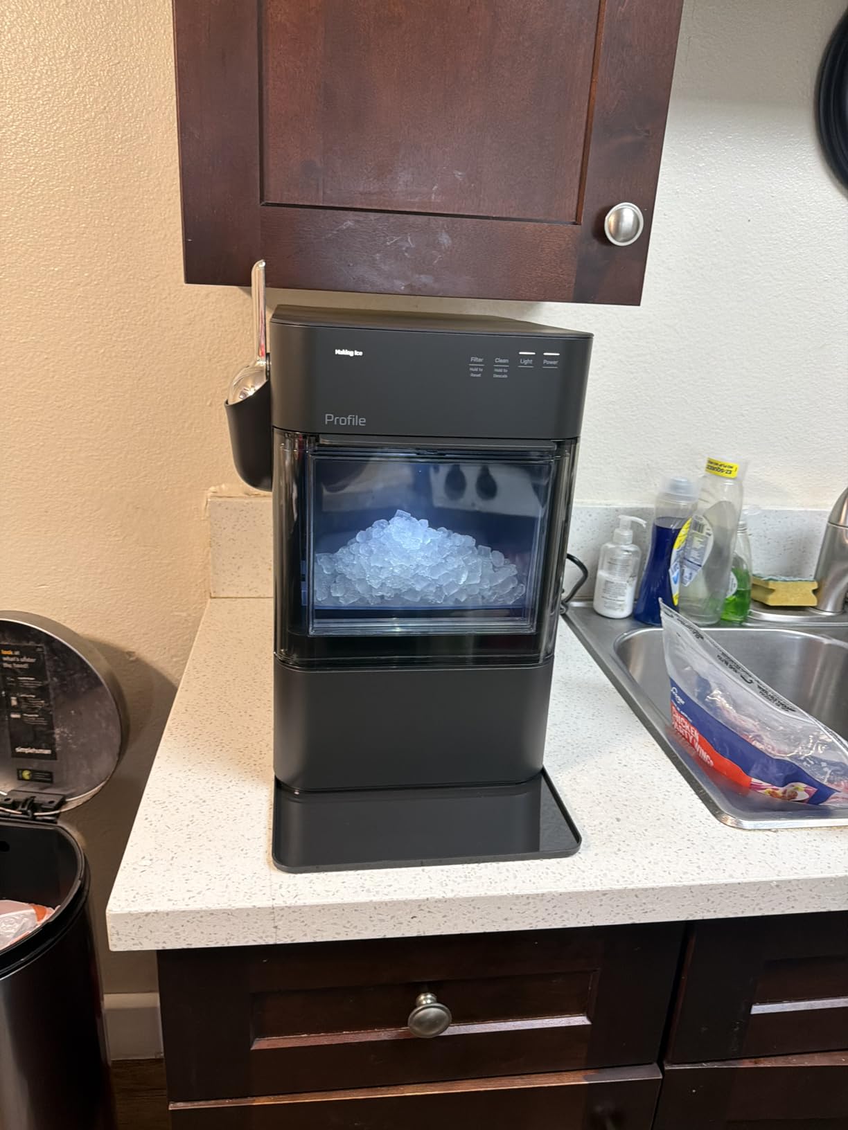 GE Profile Opal 2.0 Ultra Nugget Ice Maker with Scale Inhibiting Filter, Scoop Included, 38 lbs in 24 Hours, Pellet Ice Machine with WiFi & Smart Connected, Stainless Steel customer photo 1