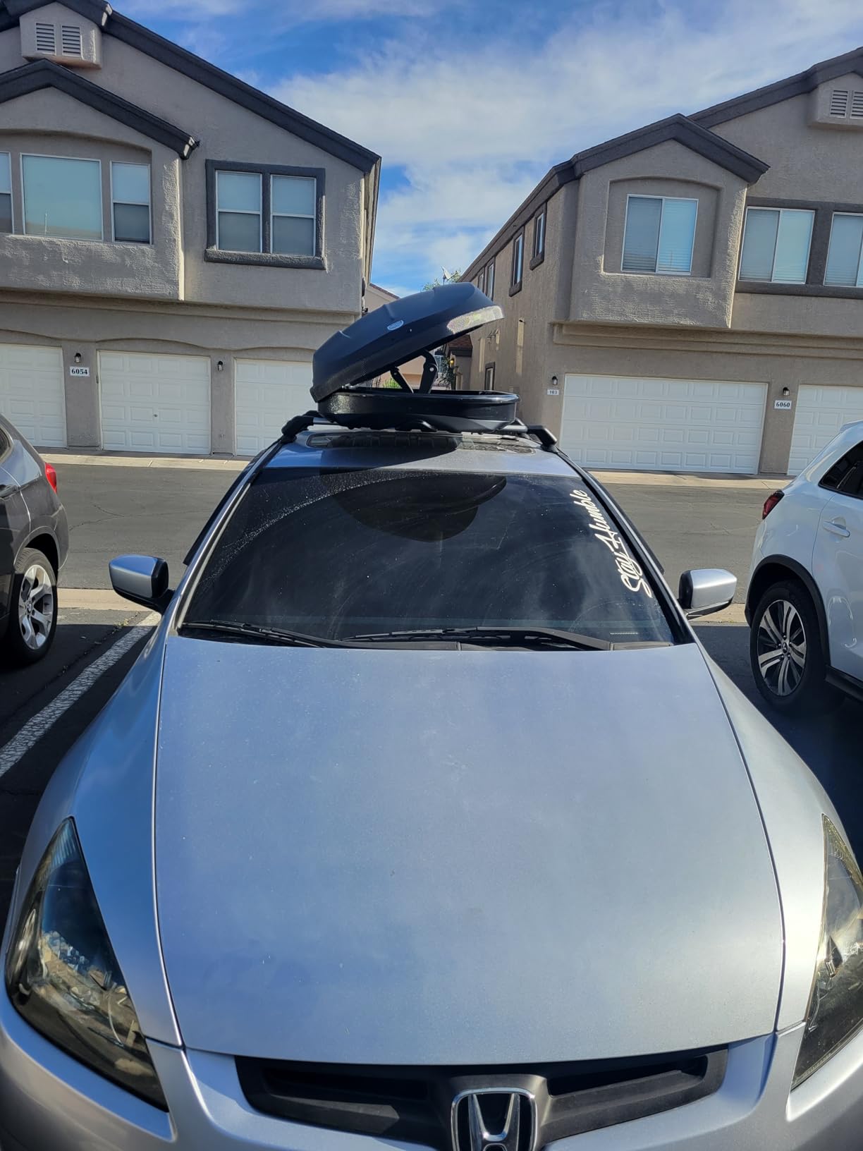 GarveeTech Rooftop Cargo Box Carrier, Dual-Side Opening Luggage Storage customer photo 2