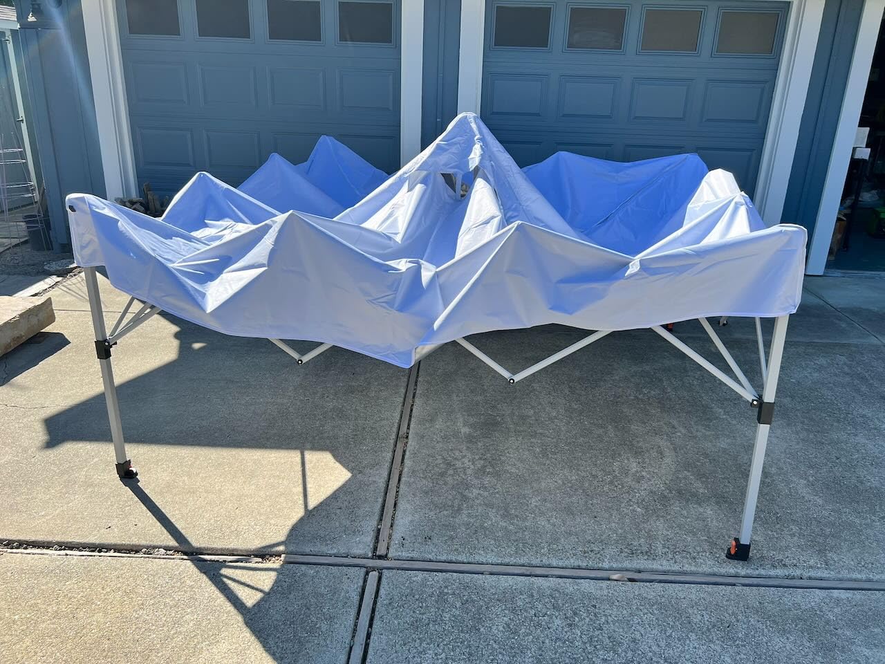 Raynesys 10x10ft Pop Up Canopy Tent with Sidewalls for Events, Parties | 10 Person Party Tent One Push Setup, Portable Gazebo Outdoor Sun Shade, Silver Coated Top, White customer photo 2