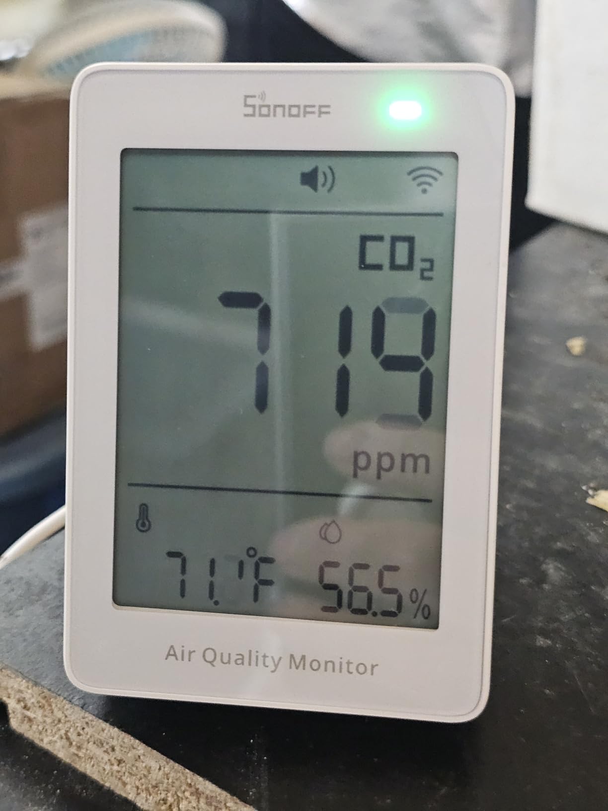 SONOFF AirGuard CO2 SAWF-08P, Smart Indoor Air Quality Monitor, Matter Compatible, 2.4GHz WiFi, CO2 Monitor for CO2/Temp/Humidity, Real-Time Display & Notification, for Bedroom, Nusery Room customer photo 2