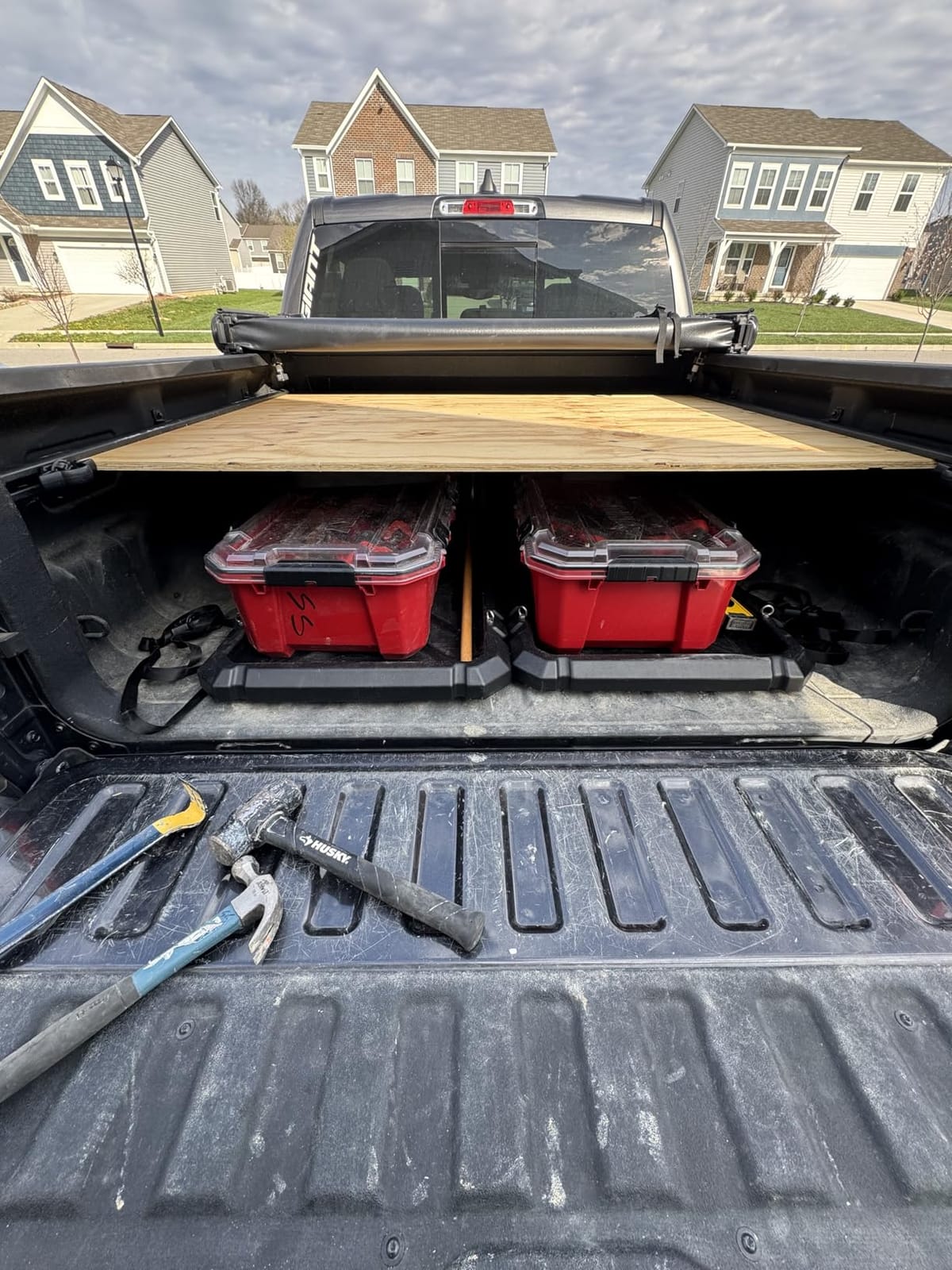 Slide-Out Truck Bed Organizer Tray, Heavy Duty Cargo Storage System with Easy Tailgate Access, Fits Full-Size Super Duty Bed Organizer 6'7”Beds, Durable HDPE Material, No Drilling customer photo 1