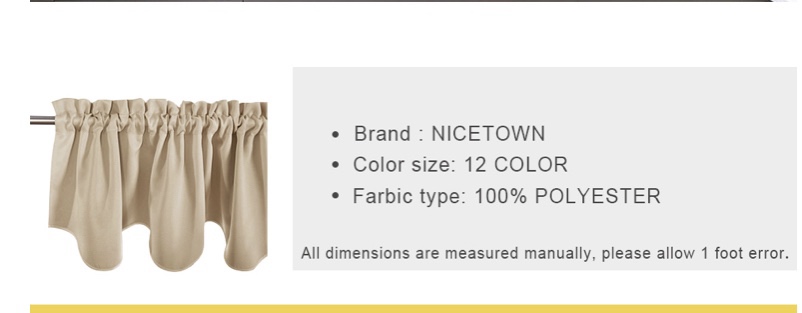 NICETOWN Greyish Green Valances 4 Panels for Living Room Bedroom customer photo 2