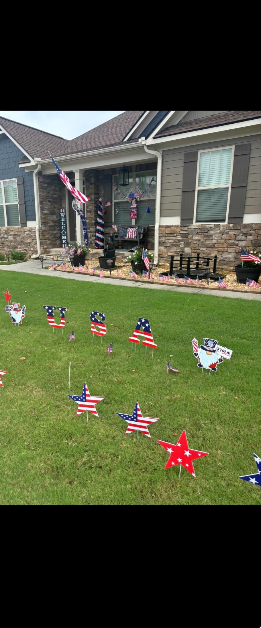 12-Piece Easter Bunny Yard Signs with Stakes Decorations – 6 Cute Rabbits & 6 Colorful Eggs 30 cm Large Outdoor Easter Lawn Signs for Garden, Driveway, Yard, and Spring Party Décor customer photo 2