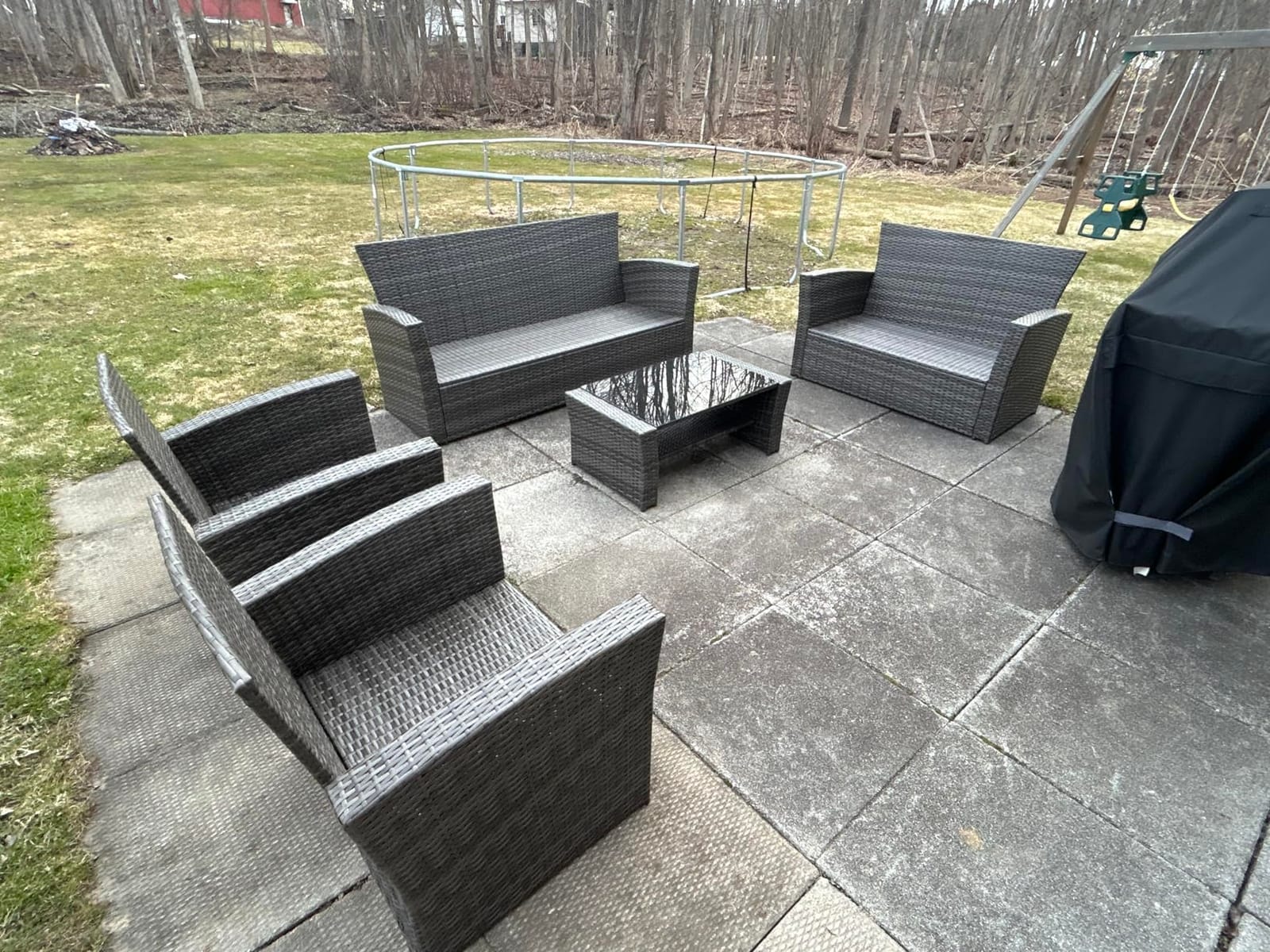 Wisteria Lane Patio Furniture Set, Wicker Outdoor Furniture for All Weather customer photo 1