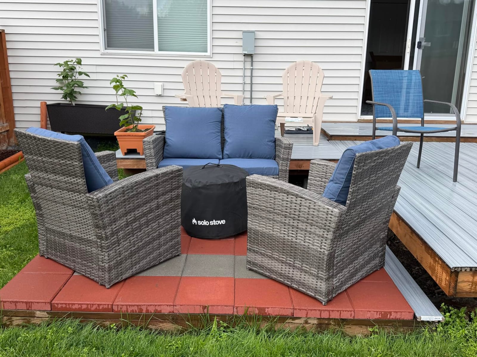 Wisteria Lane Patio Furniture Set, Wicker Outdoor Furniture for All Weather customer photo 2