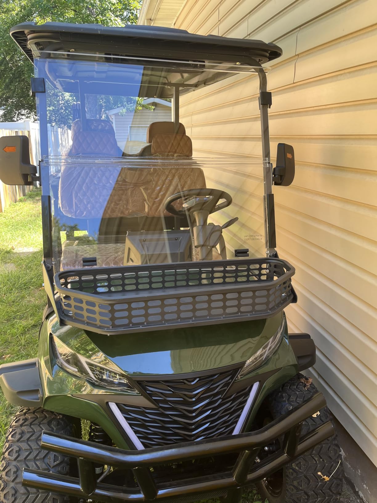 4-Seater Electric Golf Cart with 5KW Motor 20 MPH Top Speed 44 Mile Long Range 60V, Advanced Suspension, Rear & Front Storage, IPS Display, Quick Charging for Recreational, Park, Hotel Shuttle customer photo 2