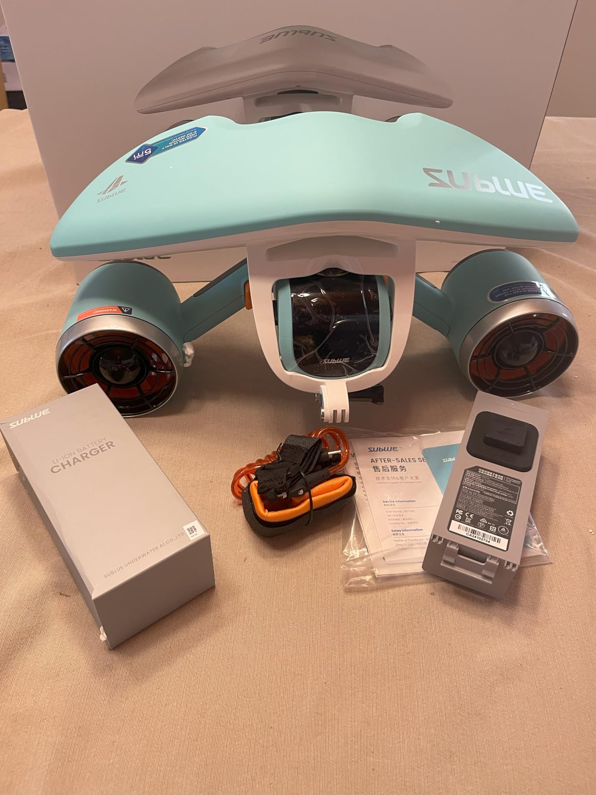 sublue Mix Underwater Scooter with Action Camera Mount 2 Gear Speed 45 Minutes 22lbf 131ft Waterproof Dual Motors Water Sports Pool Diving Snorkeling for Adults customer photo 1