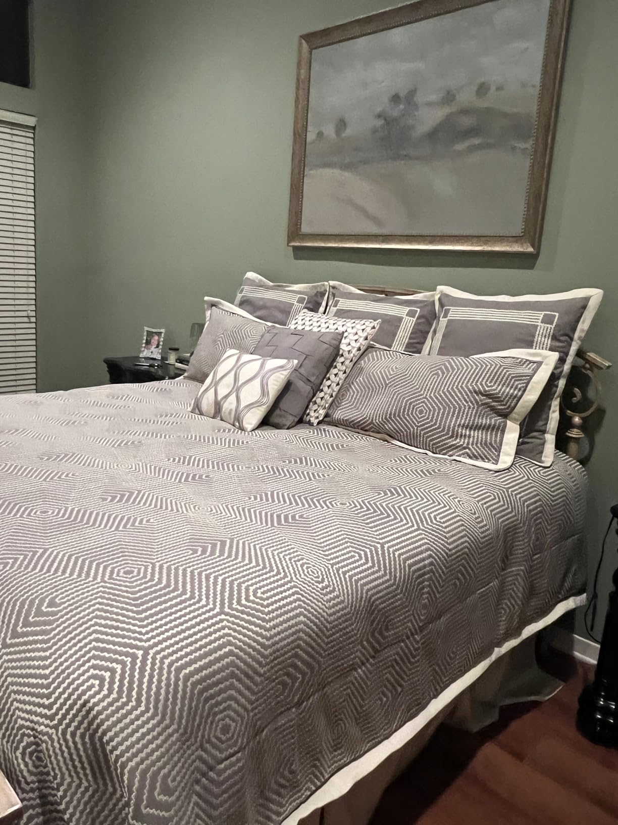 Madison Park Signature King Comforter Set Removable Duvet Insert Ivory 9PC customer photo 1