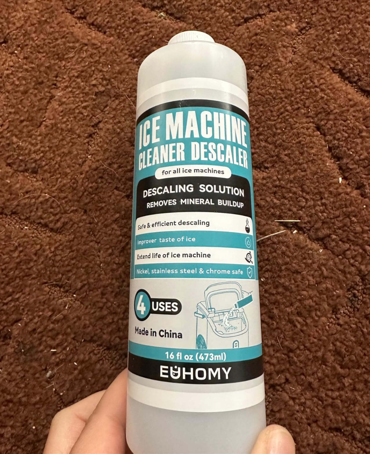 EUHOMY Commercial Ice Maker,120lbs/24H,Under Counter,33lbs Storage Bin customer photo 1