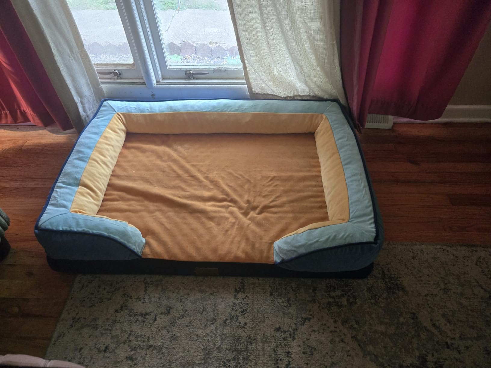 Comfort Expression Orthopedic Dog Bed for Extra Large Dogs with Bolster customer photo 2