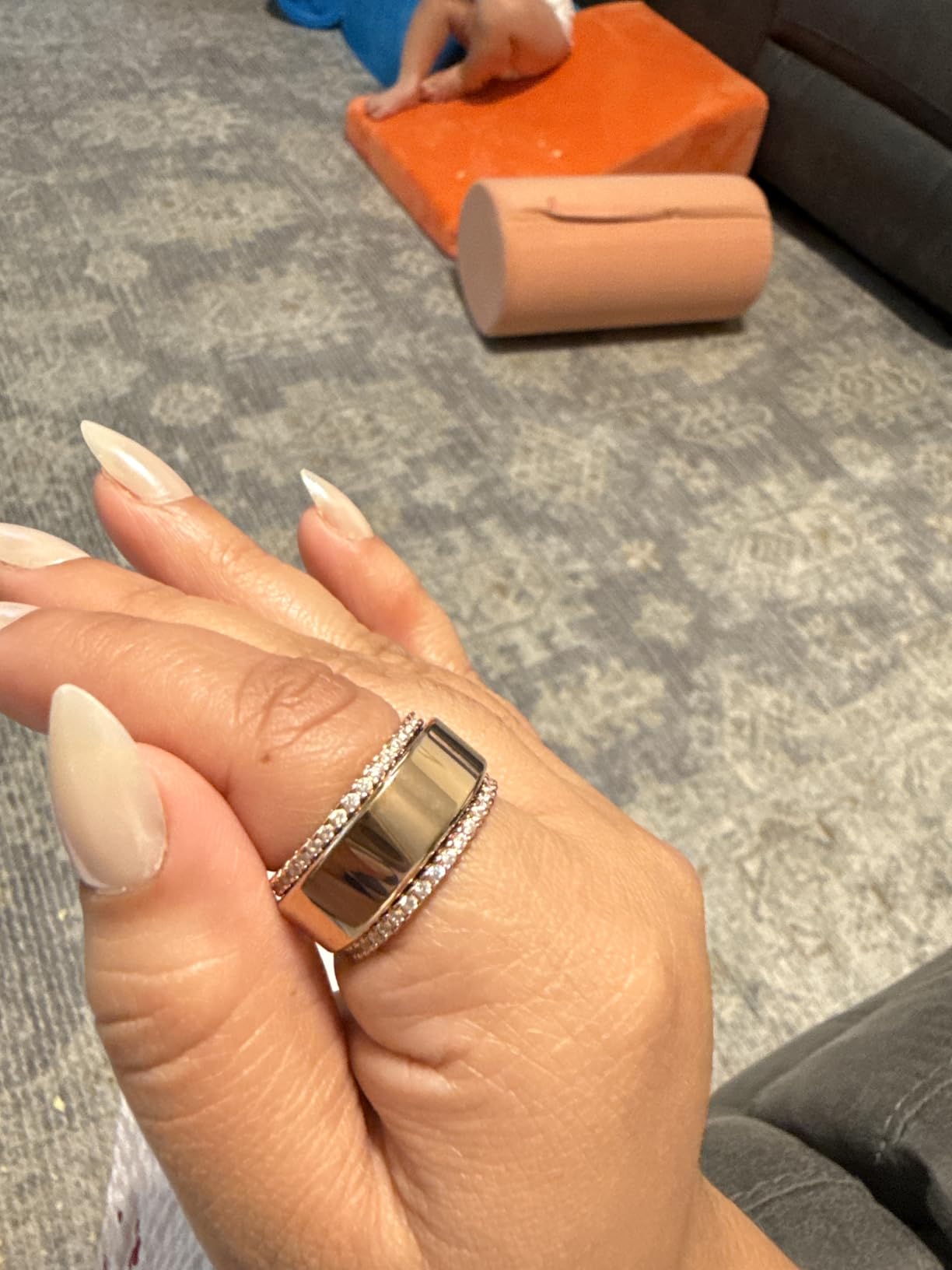 Smart Ring for Women, Health Tracker & 5ATM, COLMI R02. (Gold, 9#) customer photo 1