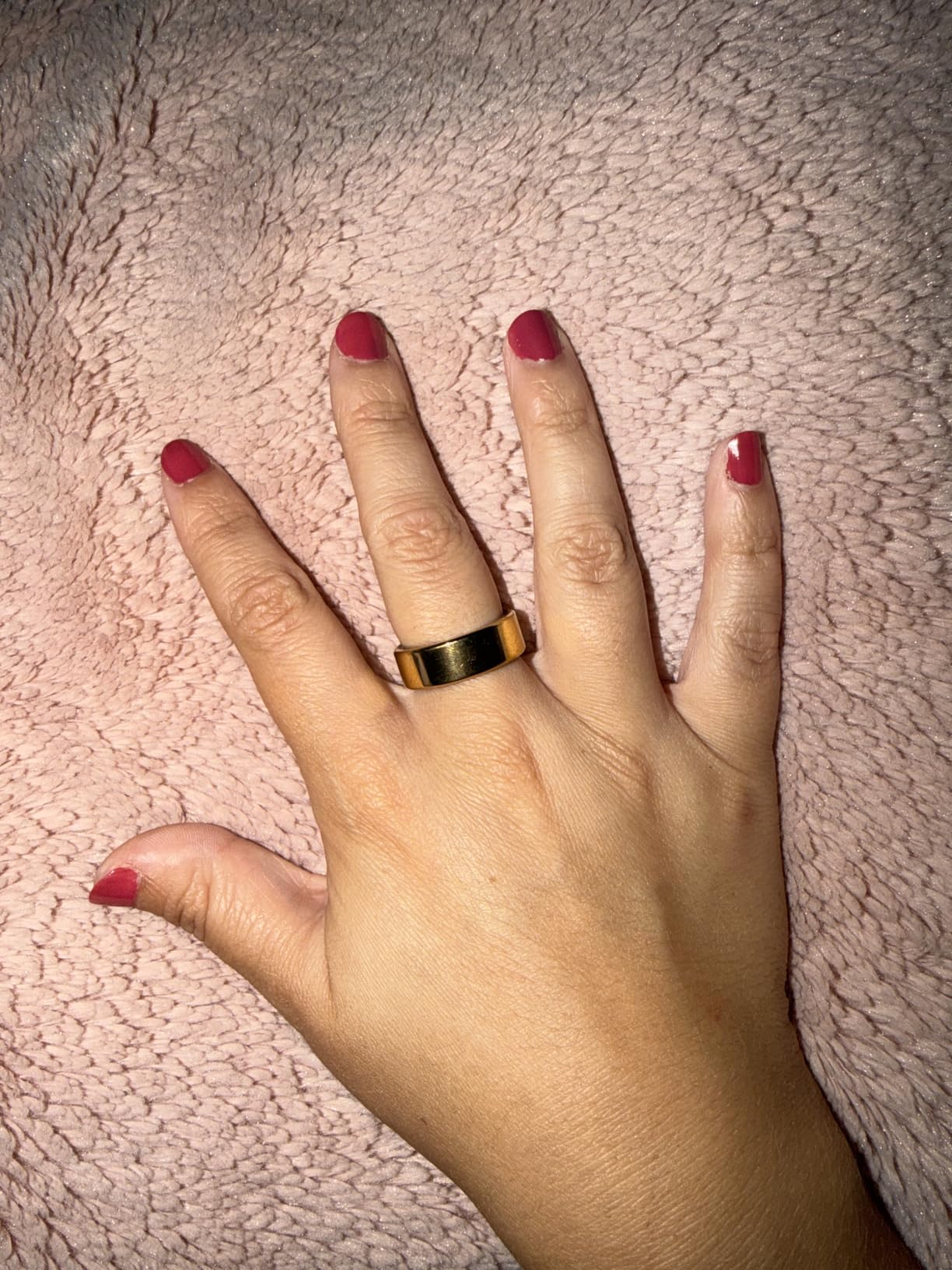 Smart Ring for Women, Health Tracker & 5ATM, COLMI R02. (Gold, 9#) customer photo 2