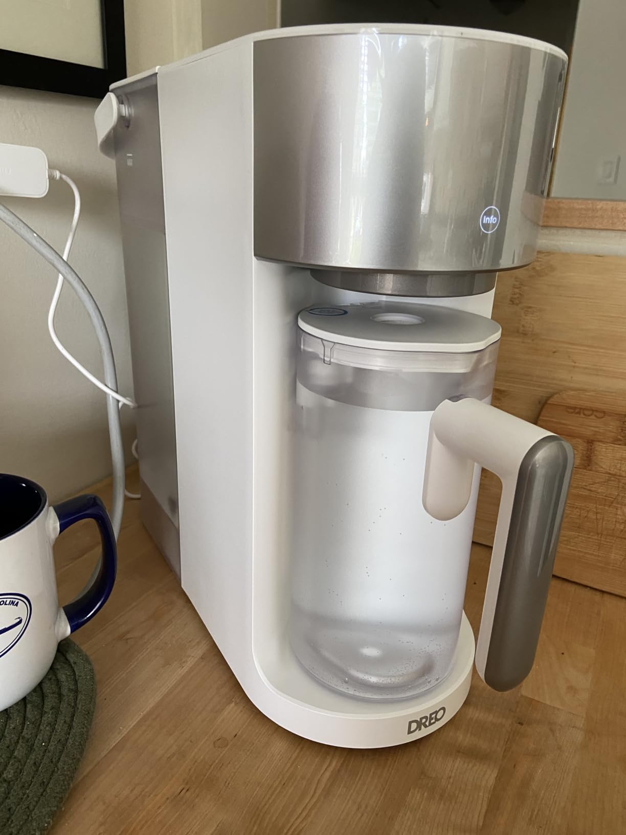 DREO Reverse Osmosis Water Filter Countertop, RO Filtration System, 3:1 Pure to Drain, TDS & Filter Life & 2 Autofill Pitchers, Install-Free, Self-Cleaning Water Purifier, RO Water Filter customer photo 1