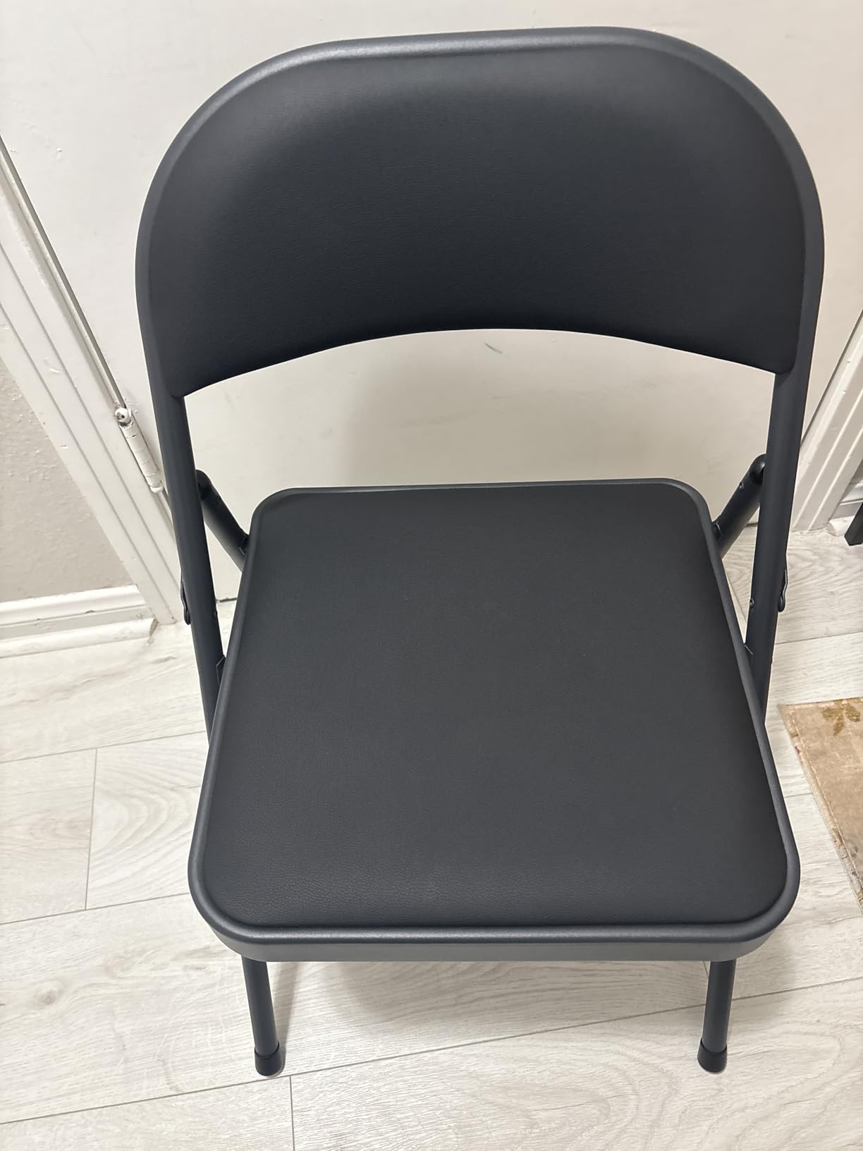 Folding Chairs 10 Pack, PU Leather Padded Folding Chairs for Outside and Indoor, Heavy Duty Portable Foldable Metal Commercial Seat for Home Office, Dorm, Party, Backyard, Lawn, Patio, Khaki customer photo 2