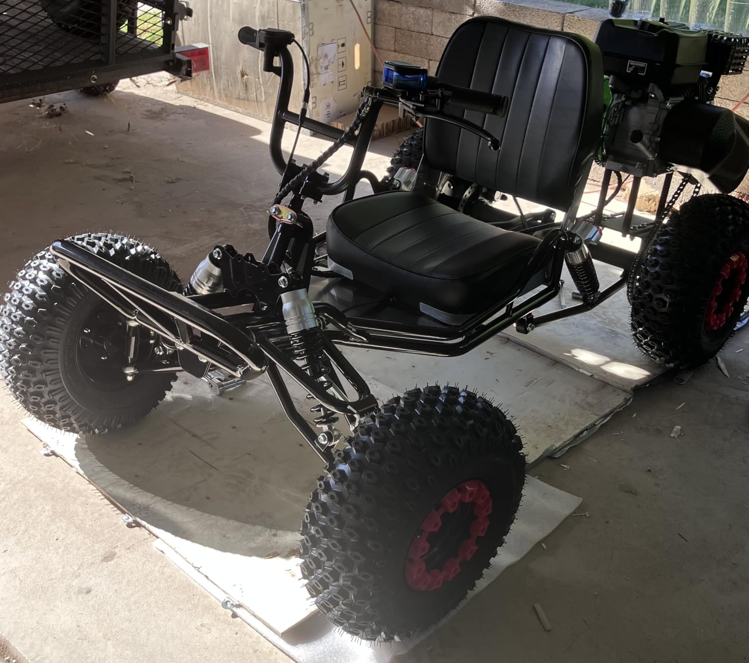 Gas Power Go Kart, 2000W Motor Go Kart for Adults & Kids with Premium Steel Tubular Frame, 3 Speed Off-Road Kart with 6'' Tires, Hydraulic/Rear Disc Brake, Up to 30MPH (57''Lx32''Wx42''H) customer photo 1