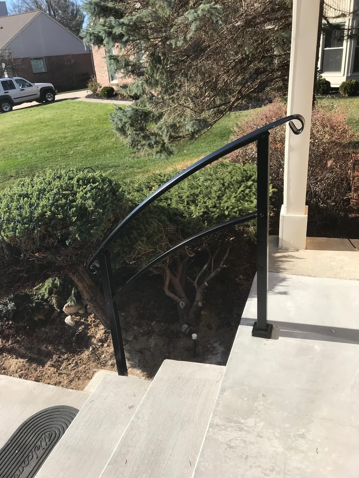 36 in x 4 Ft Modular Black Stainless Steel Deck Railing Kit customer photo 2
