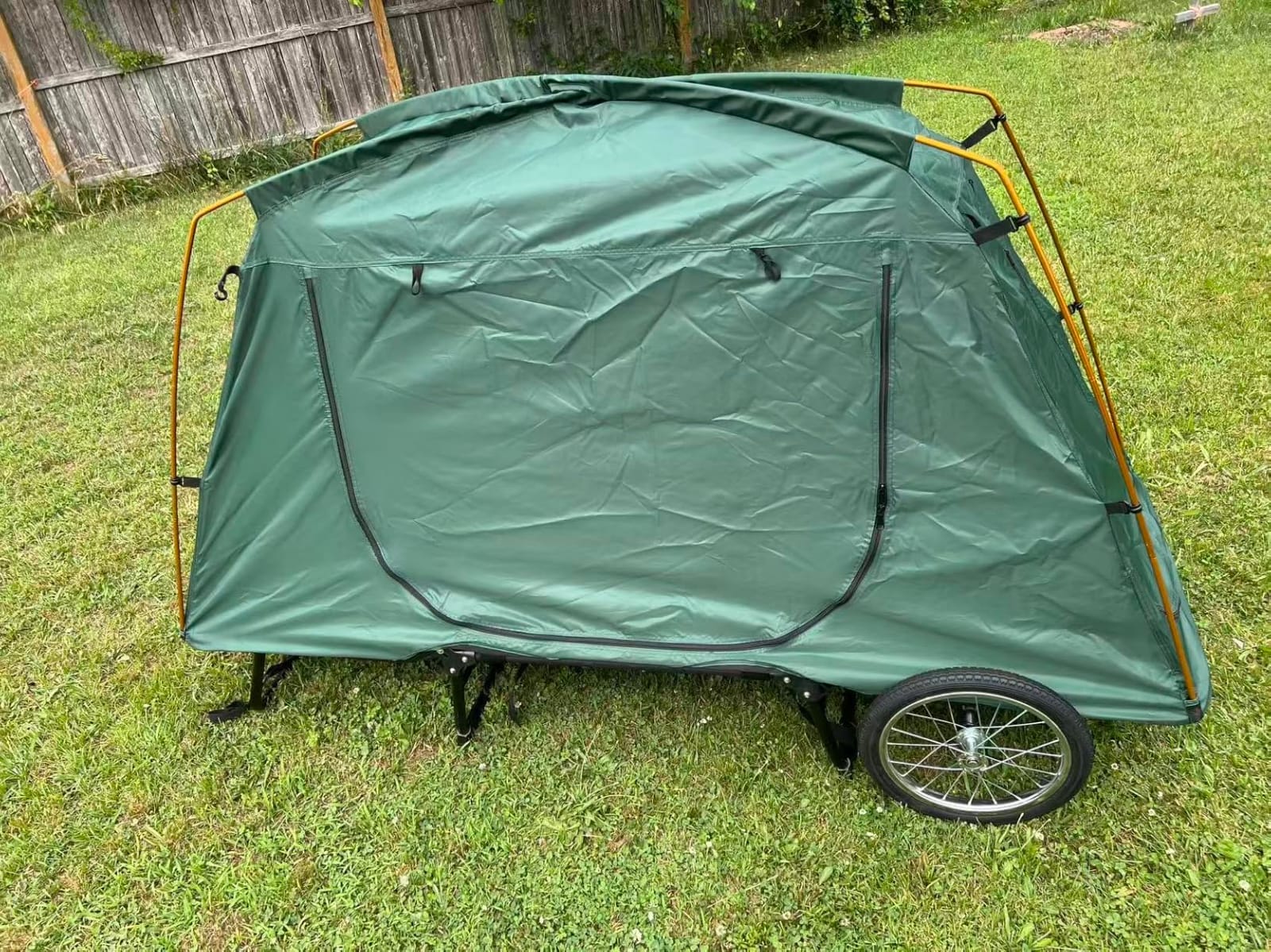 eBike Trailer Tent, Camping Camper, Rainfly, PU3000, 300 lbs Load customer photo 1