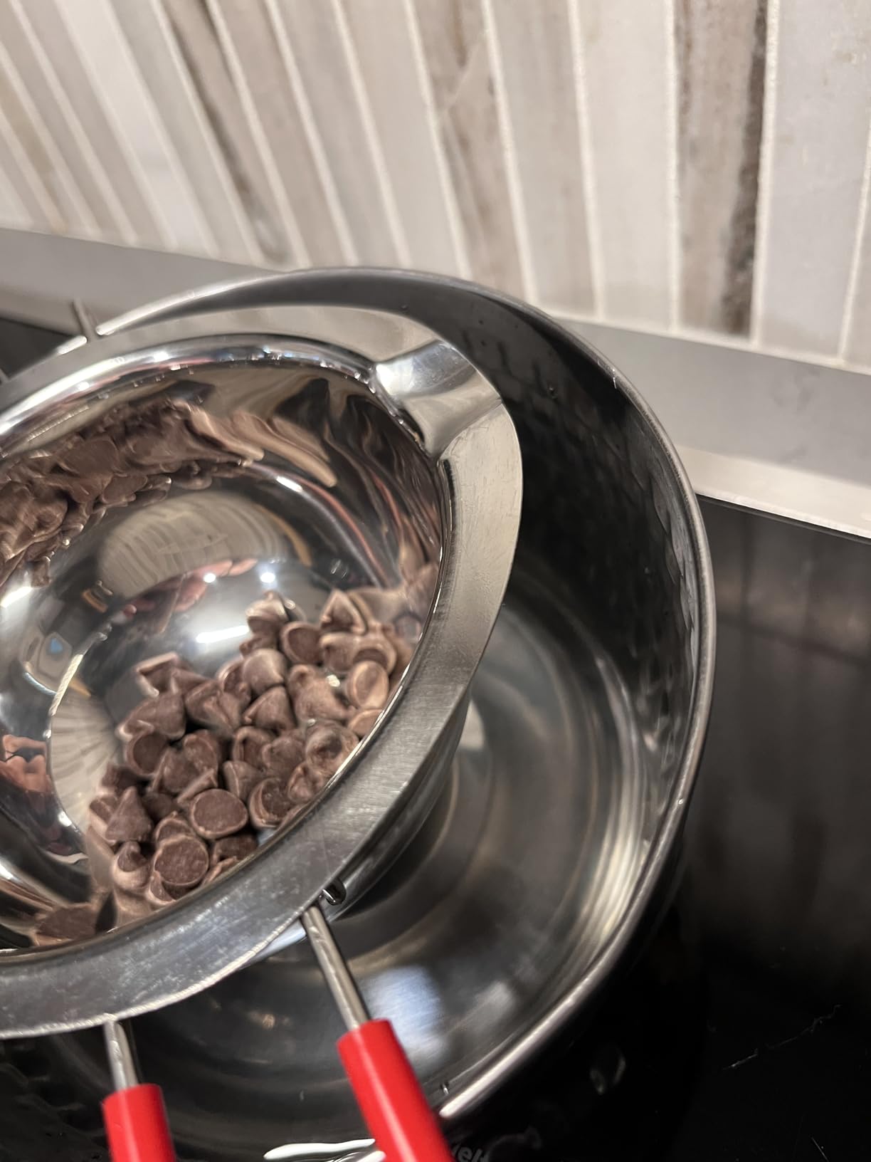 Chocolate Tempering Machine - Commercial Chocolate Melting Machine w/ 9L Capacity and 86-185℉ Temp Control, 1200W Professional Heated Chocolate Melter w/Stainless Steel Body, 110V,2 Tanks customer photo 2