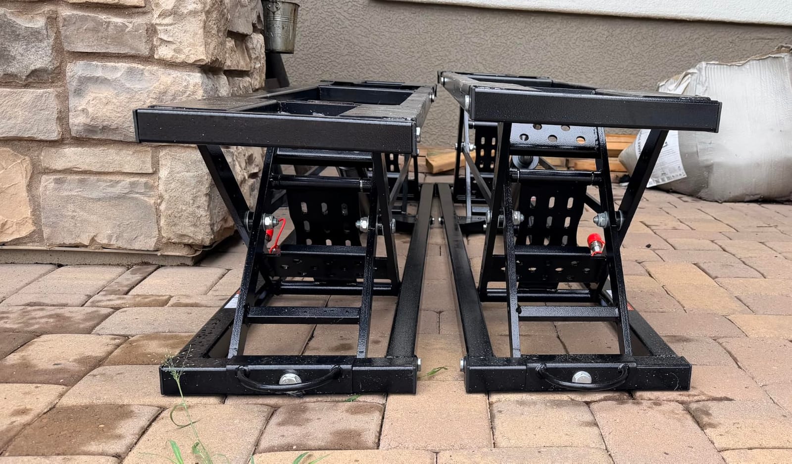 7000LBS Portable Car Lift for Trucks SUV Sedan, Heavy Duty Scissor Lift Jack with Safety Lock, Adjustable Height 6.26