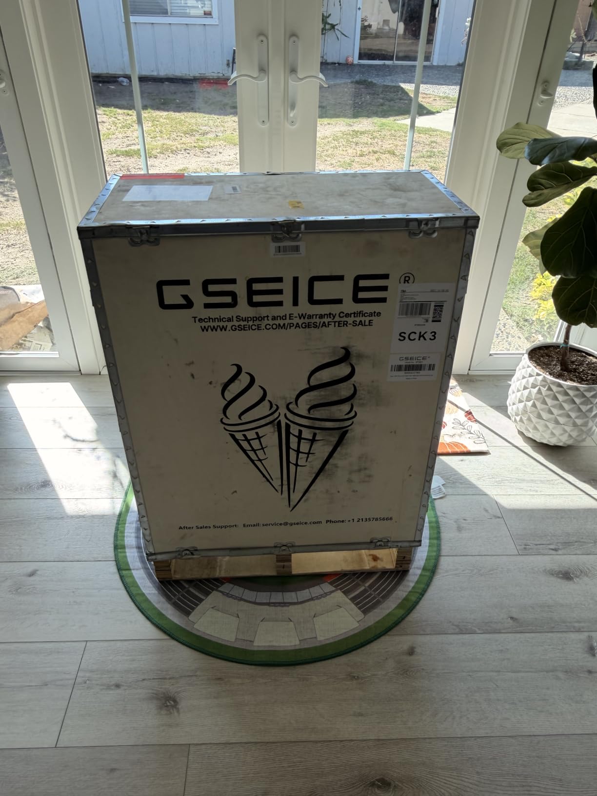 Commercial Soft Serve Ice Cream Maker Machine customer photo 1