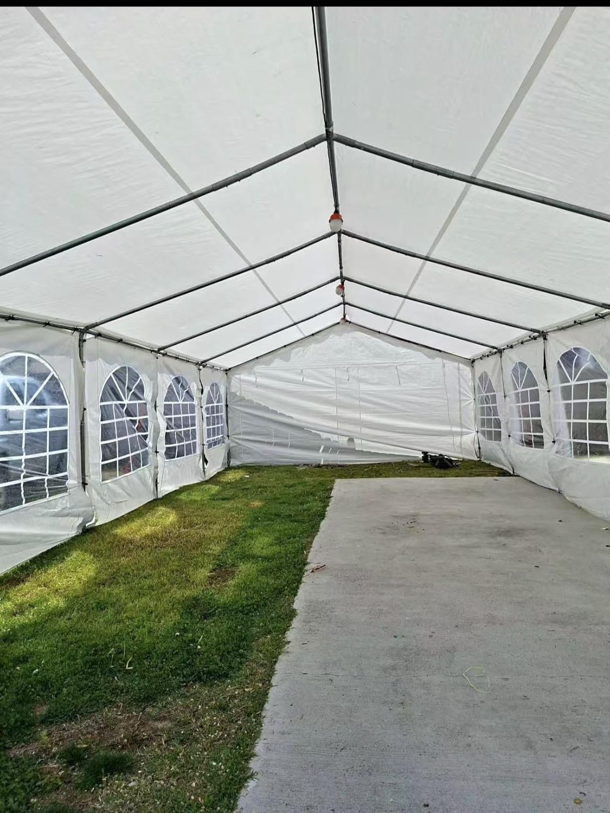 Party Tent 20x30 Canopy Heavy Duty, Waterproof Outdoor Event Tent with Removable Sidewalls & Roll-Up Door, Portable Carport for Wedding, BBQ, Camping, Birthday Party customer photo 2
